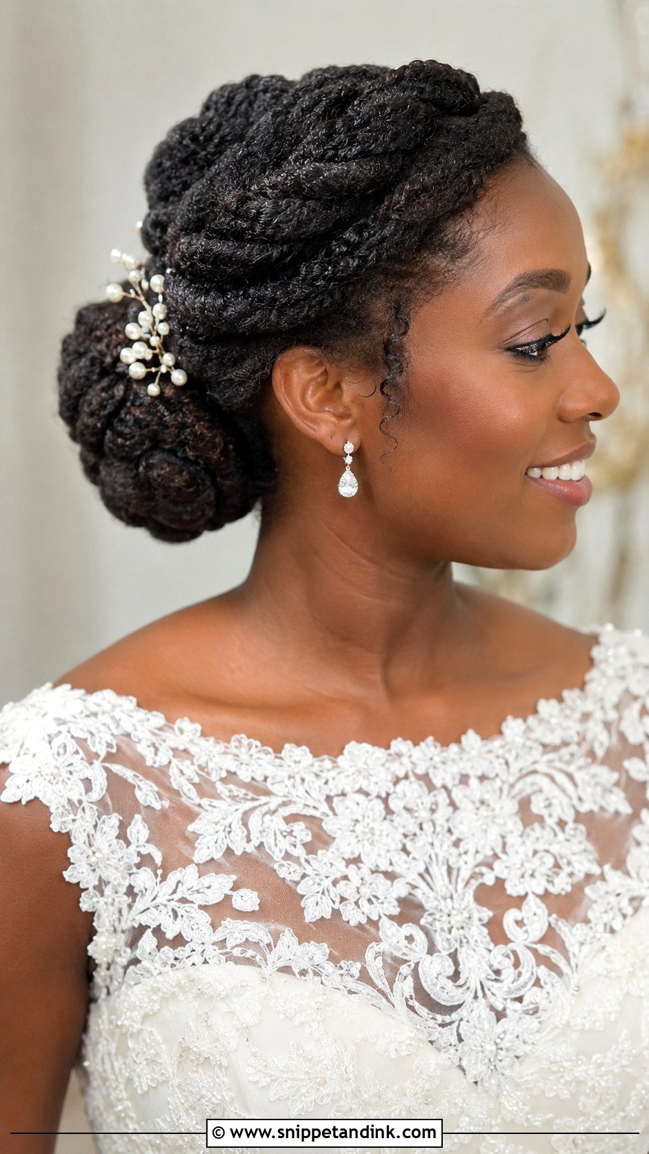 Natural Wedding Twisted Updo - Snippet and Ink - 15 Natural Wedding Hairstyle Ideas
