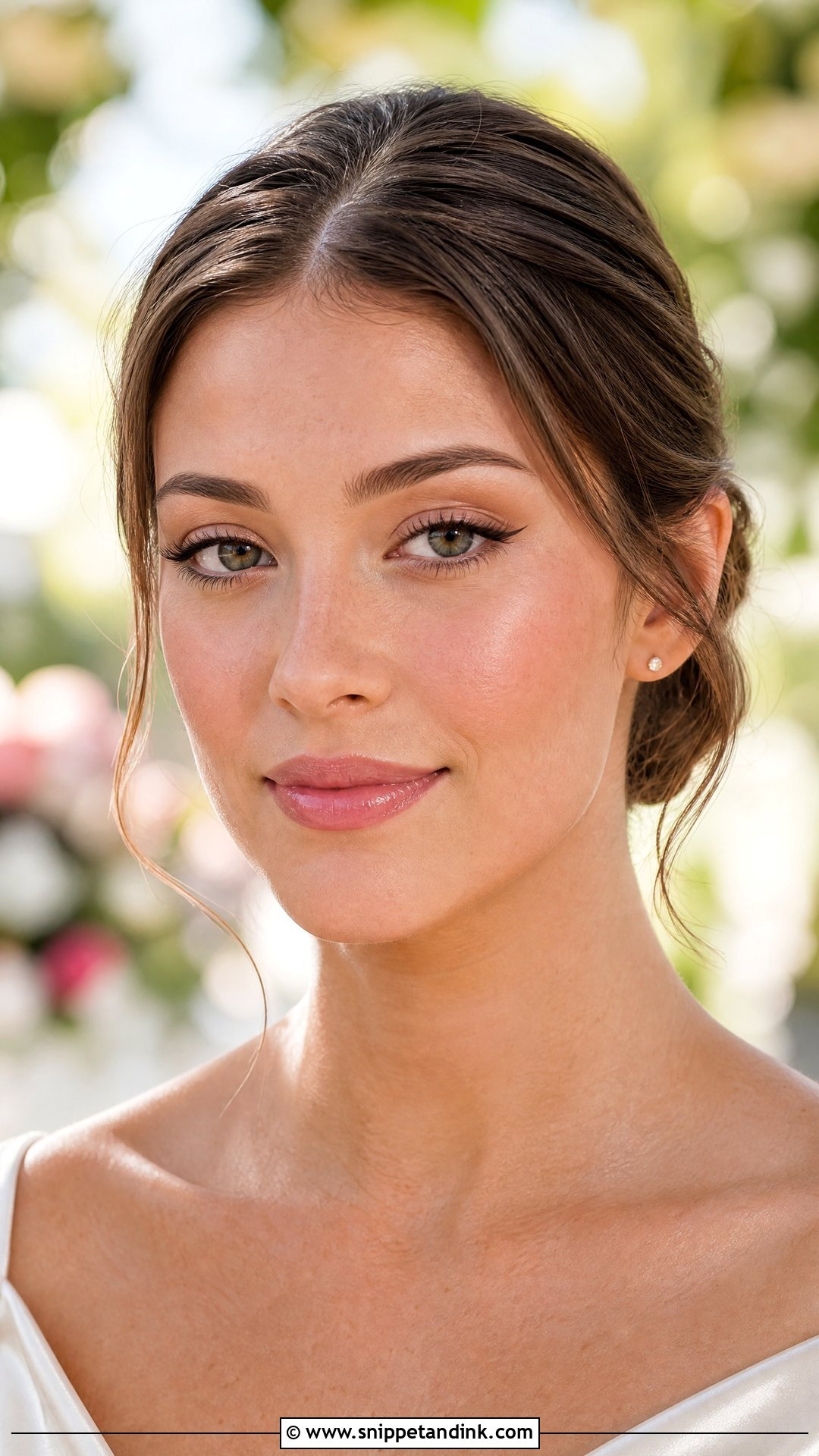 Natural Winged Eyeliner Wedding Makeup - Snippet and Ink - 20 Winged Eyeliner Wedding Makeup Ideas