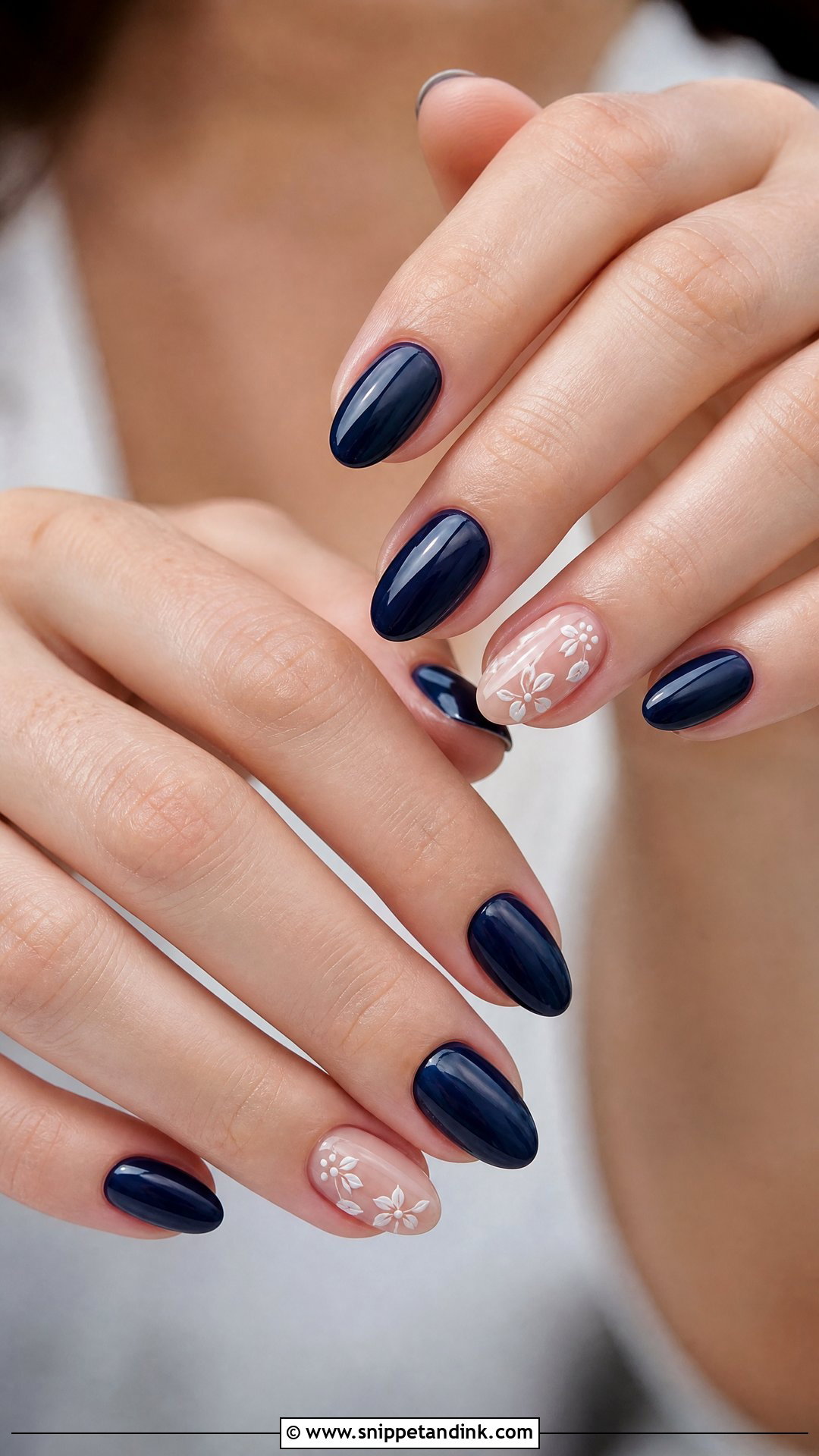 Navy Blue Bridal Nails - Snippet and Ink - 25 Blue Bridal Nails