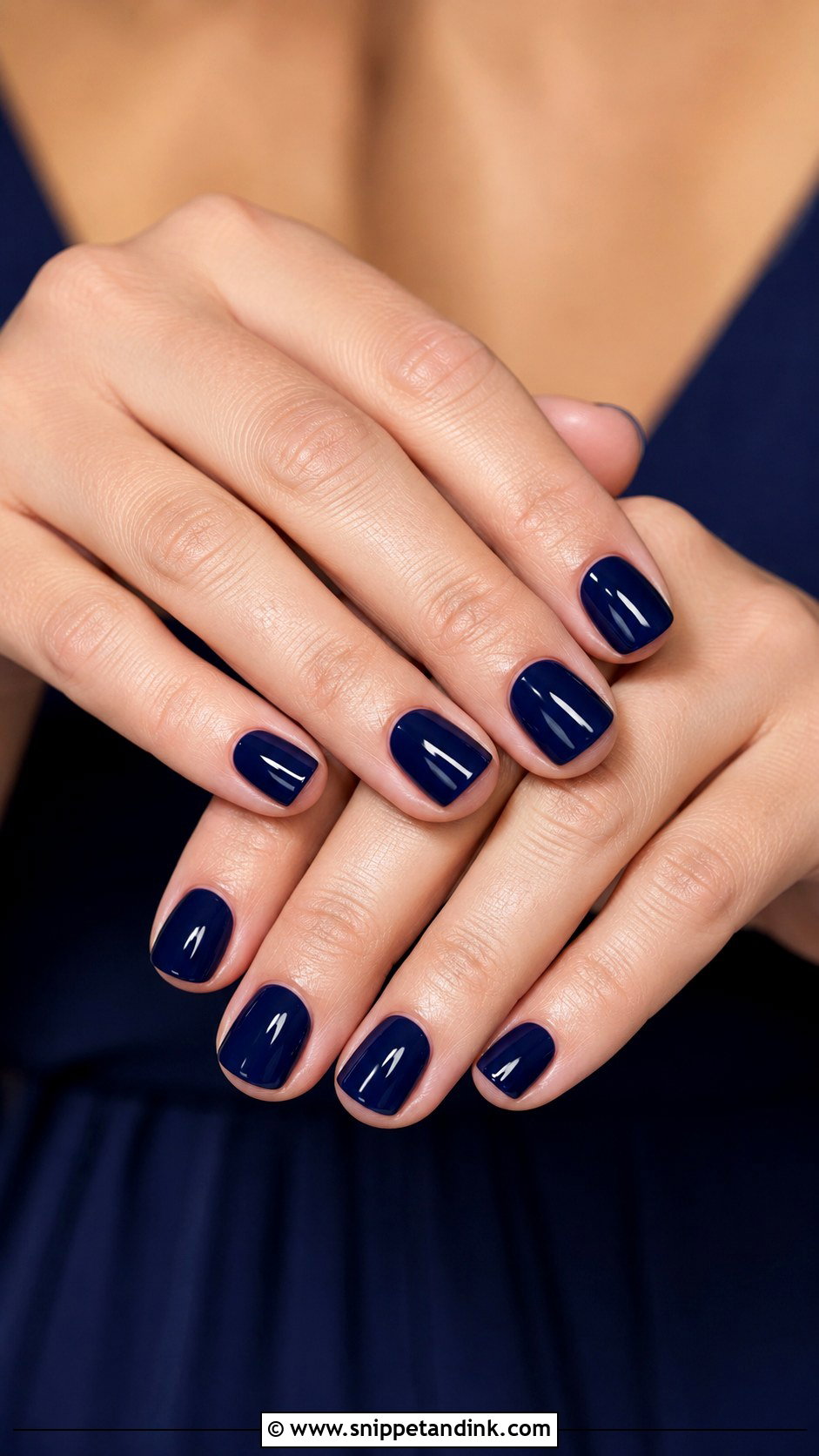 Navy Blue Bridesmaid Nails - Snippet and Ink - 20 Blue Bridesmaid Nails