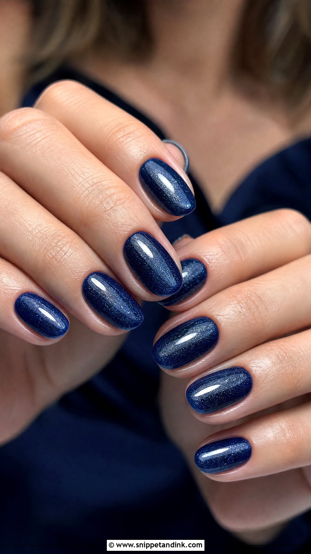 Navy Blue Wedding Guest Nails - Snippet and Ink - 25 Nails for a Wedding Guest