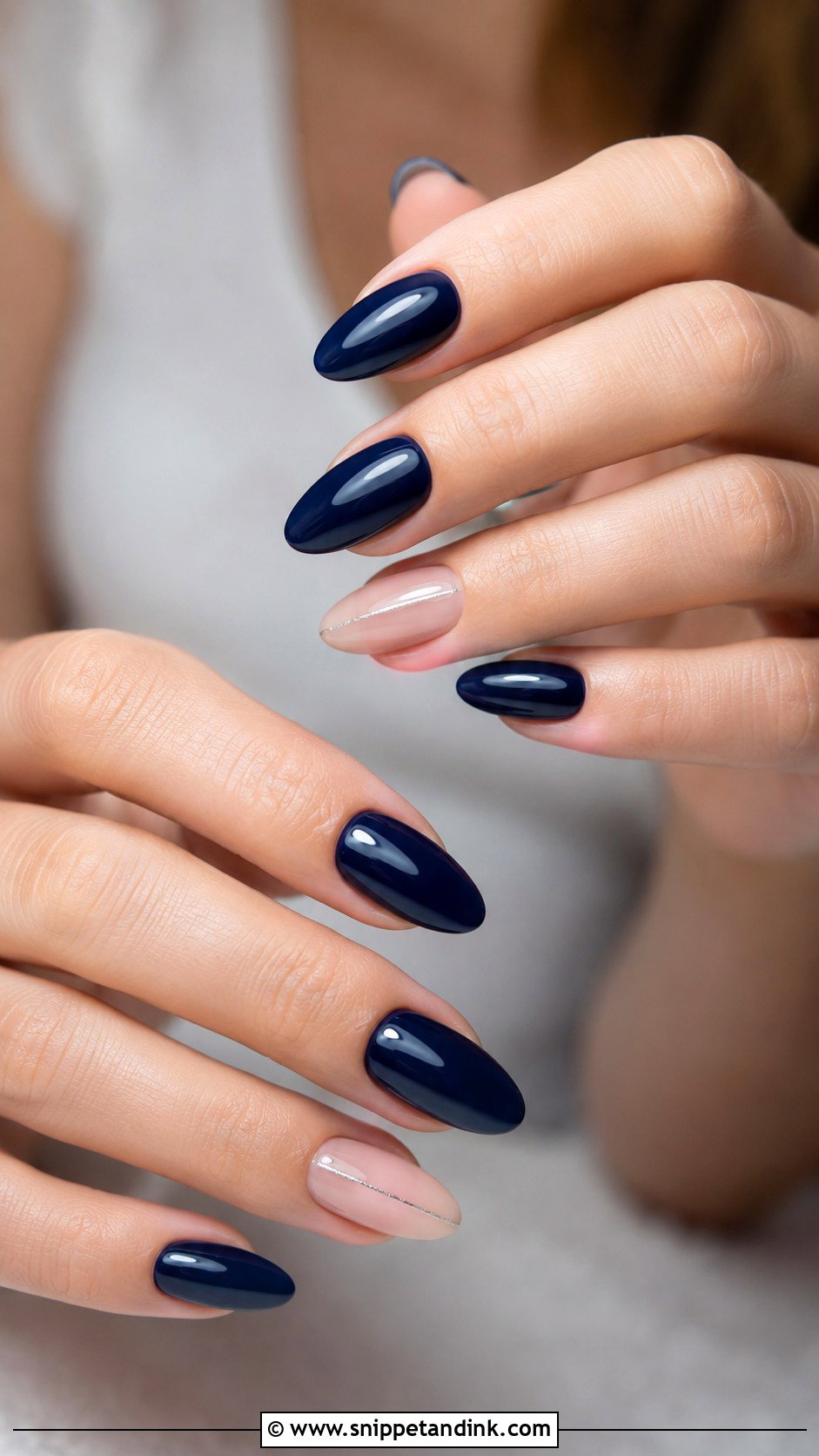 Navy Blue Wedding Nails - Snippet and Ink - 20 Wedding Nails with Blue
