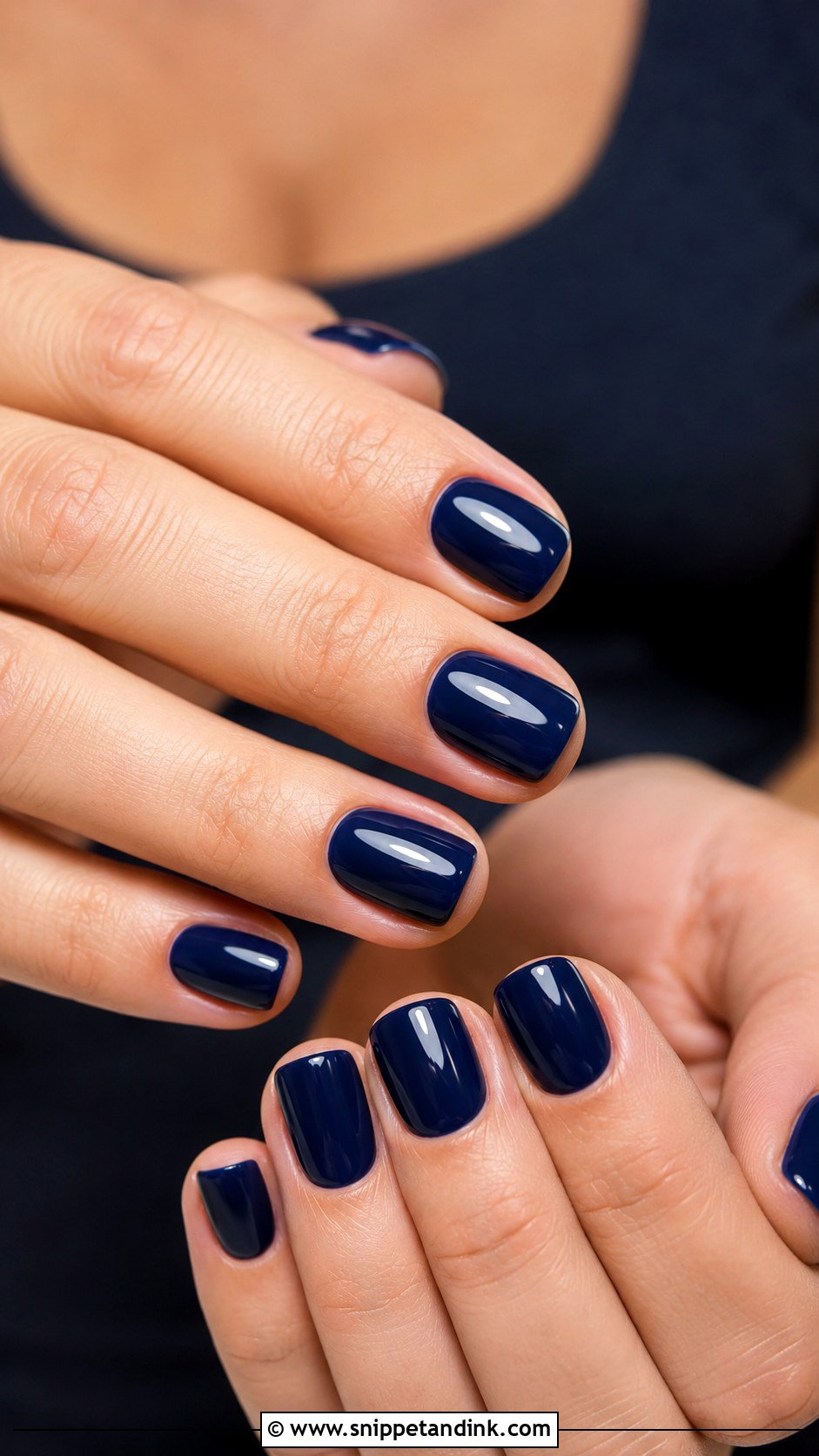 Navy Blue Wedding Nails - Snippet and Ink - 20 Black Tie Wedding Nails