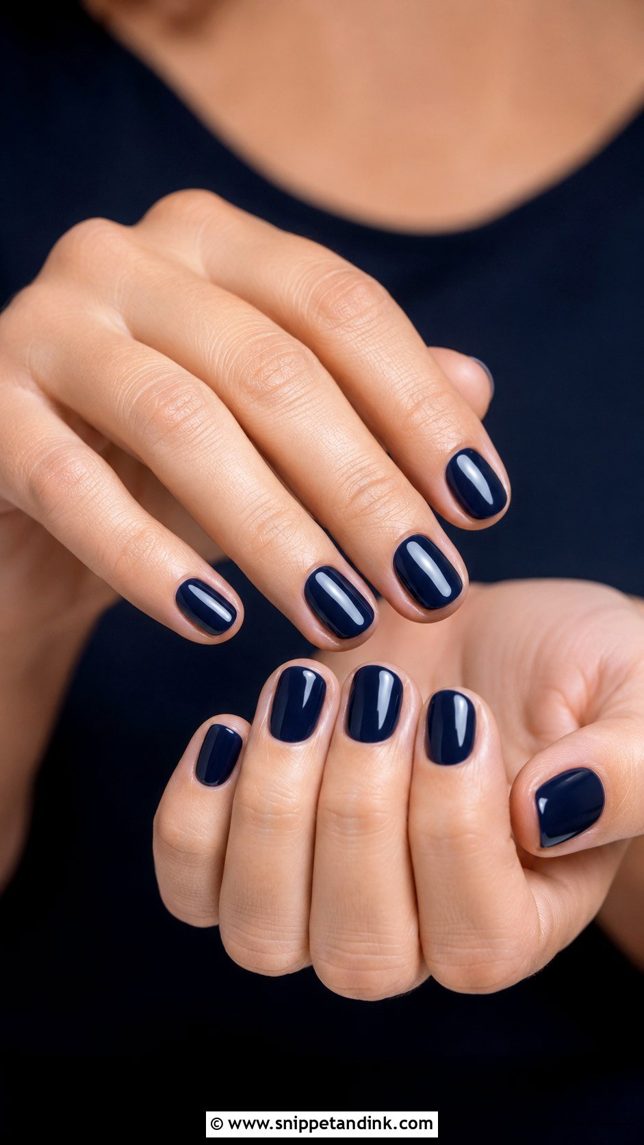 Navy Bridesmaid Nails - Snippet and Ink - 30 Bridesmaid Nail Ideas