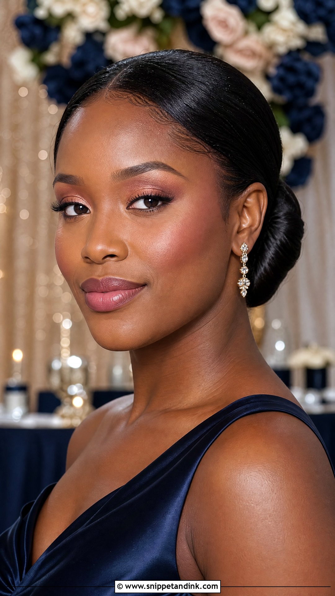 Navy Dress Bridesmaid Makeup - Snippet and Ink - 20 Simple Wedding Makeup Bridesmaid Ideas