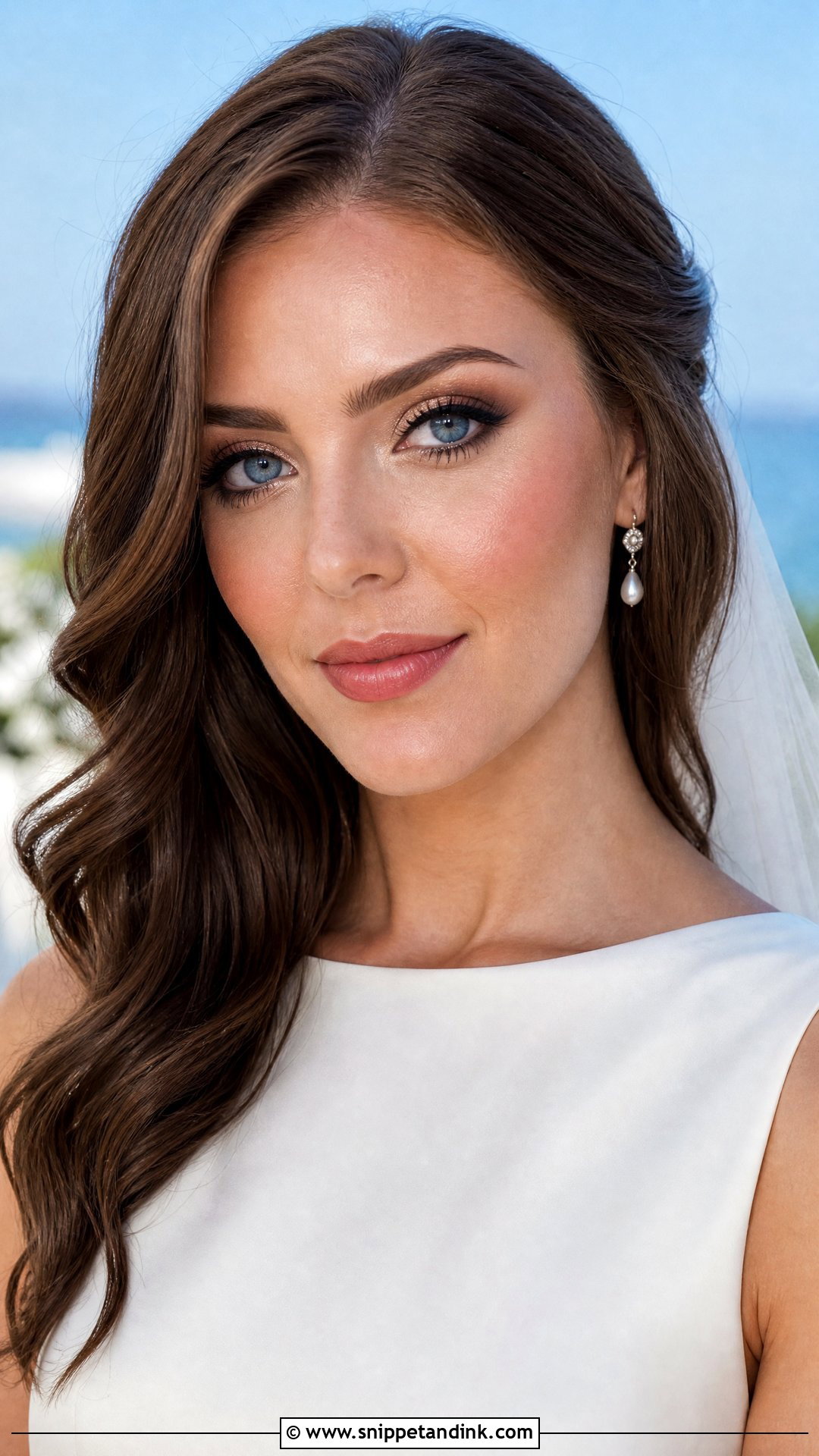 Navy Liner Wedding Makeup For Blue Eyes - Snippet and Ink - 20 Wedding Makeup Looks for Blue Eyes