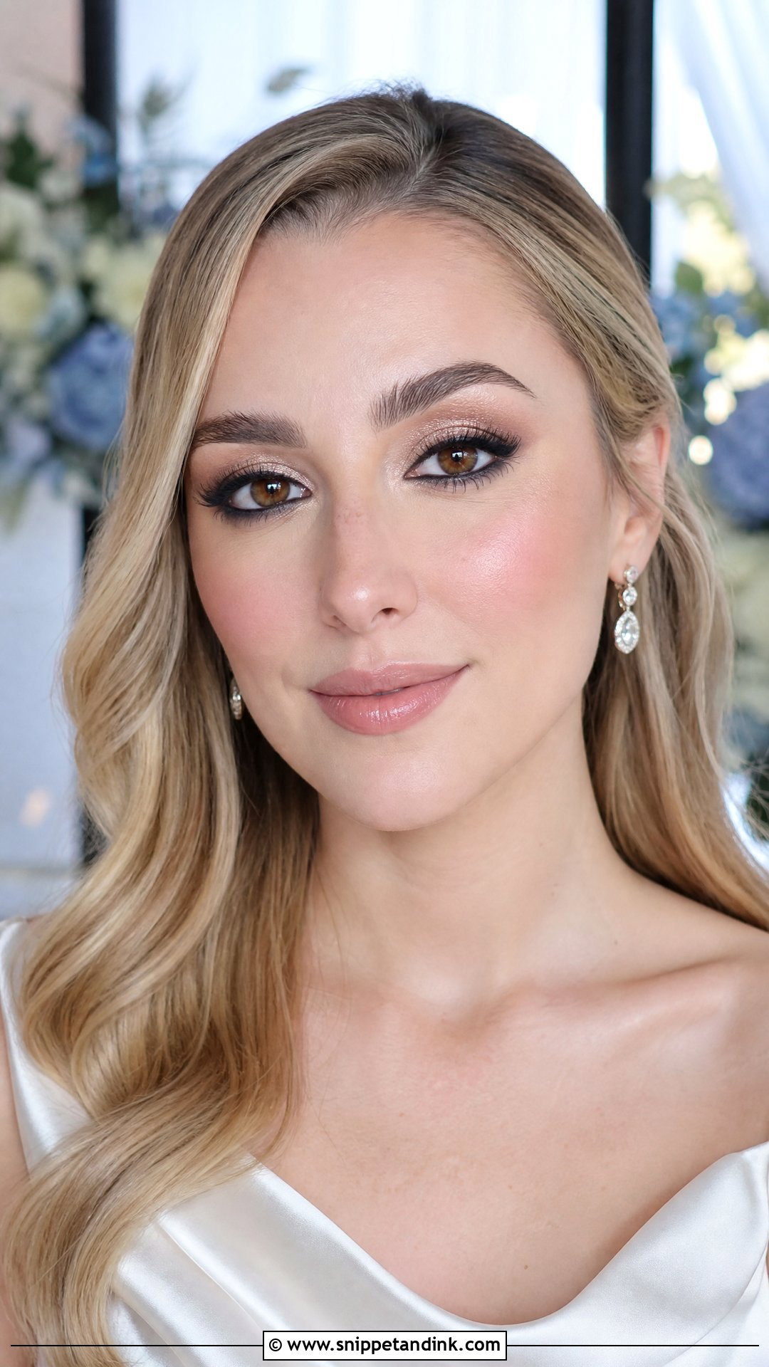 Navy Liner Wedding Makeup For Brown Eyes - Snippet and Ink - 20 Wedding Day Makeup for Bride Brown Eyes