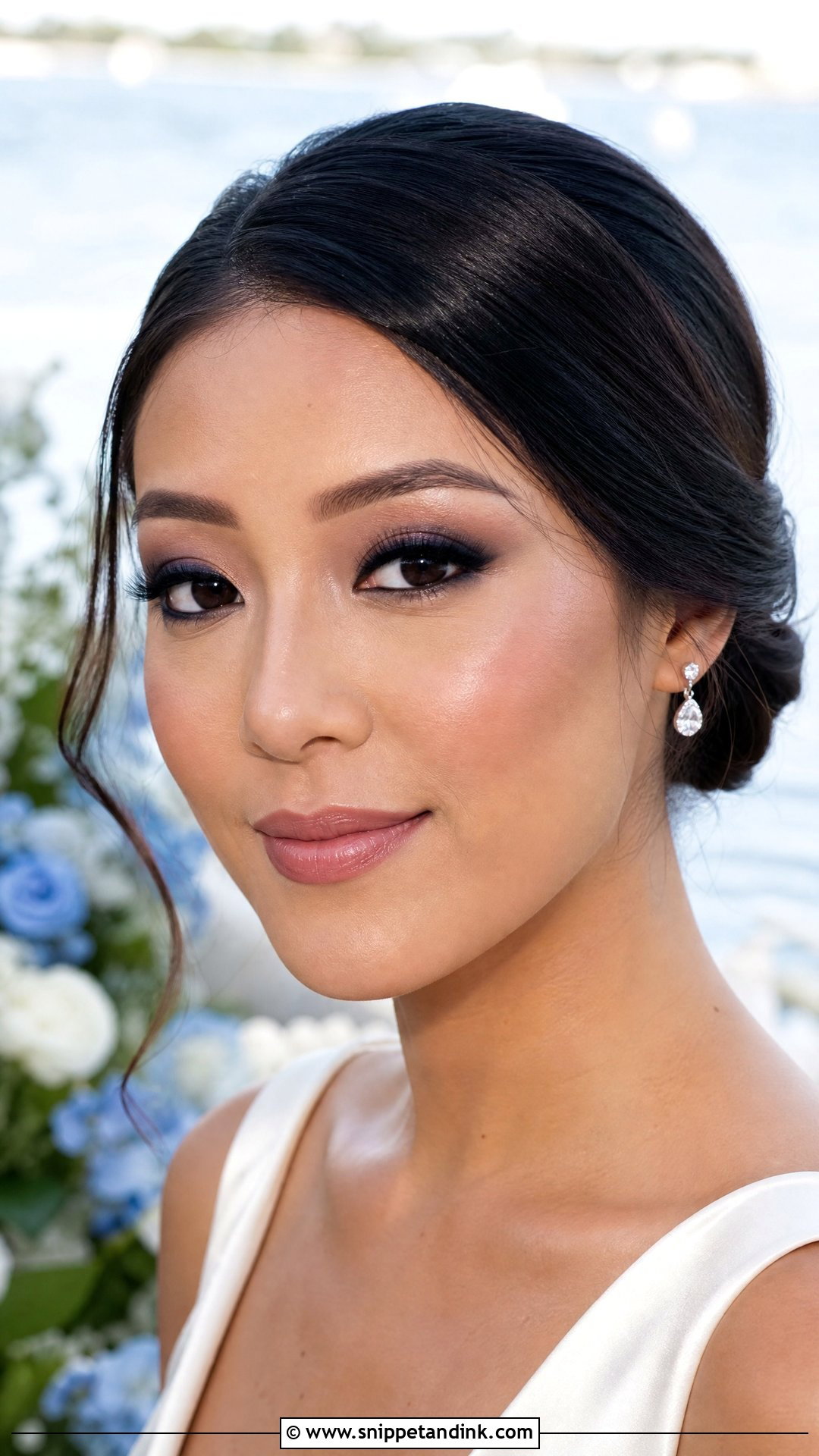 Navy Smokey Eye Wedding Makeup - Snippet and Ink - 20 Smokey Eye Wedding Makeup Ideas