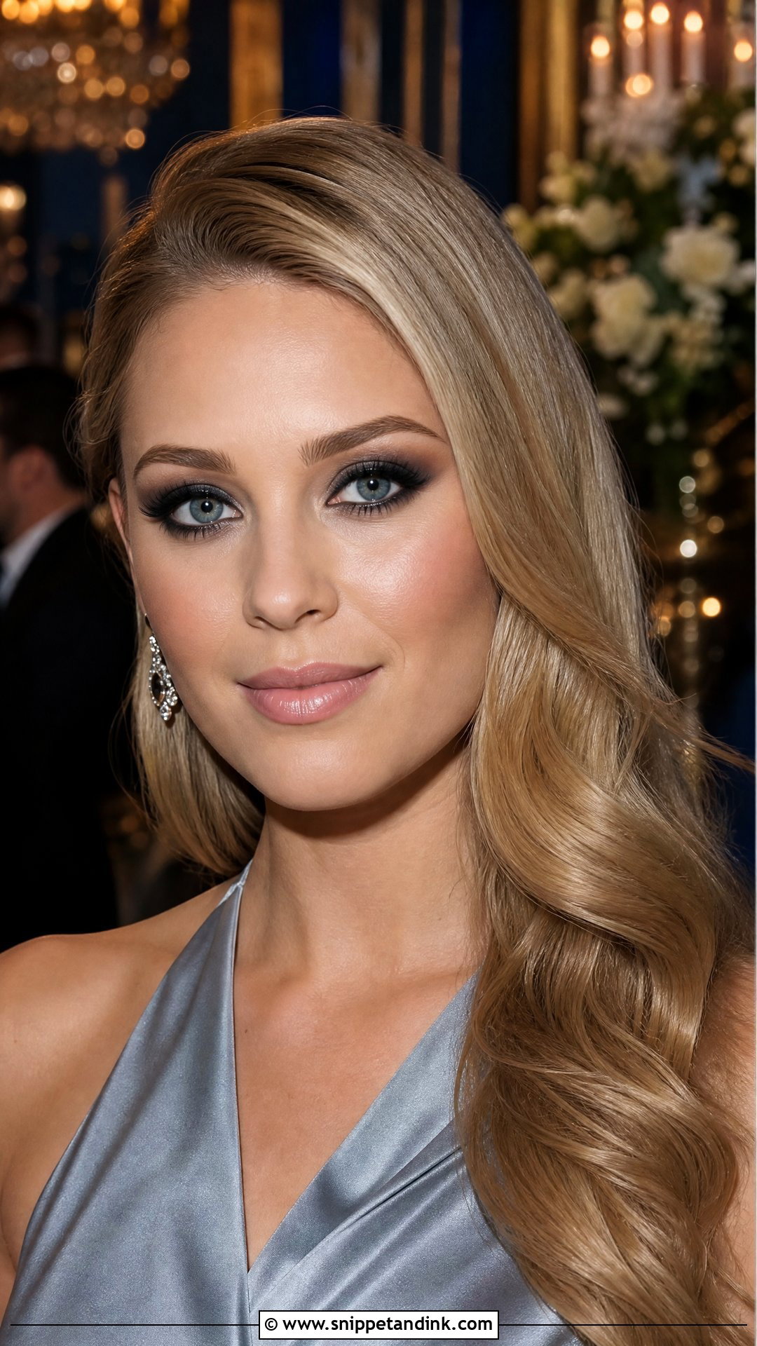 Navy Smokey Eye Wedding Makeup - Snippet and Ink - 30 Fall Wedding Makeup Ideas