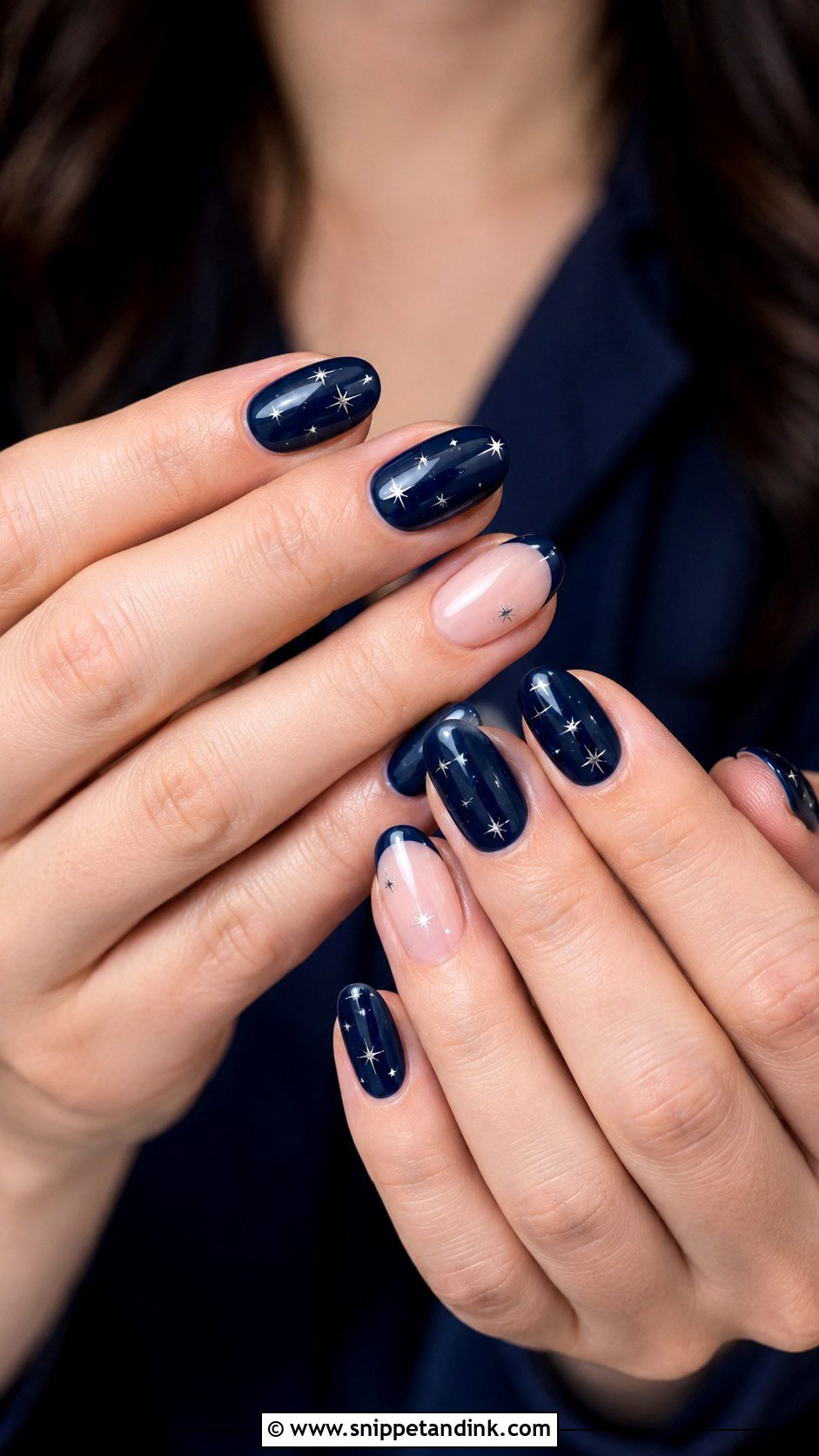 Navy Star Wedding Nails - Snippet and Ink - 20 Navy Wedding Nails