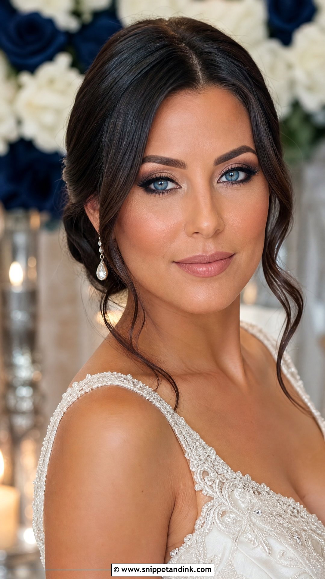 Navy Wedding Makeup For Blue Eyes - Snippet and Ink - 20 Wedding Makeup Ideas for Blue Eyes