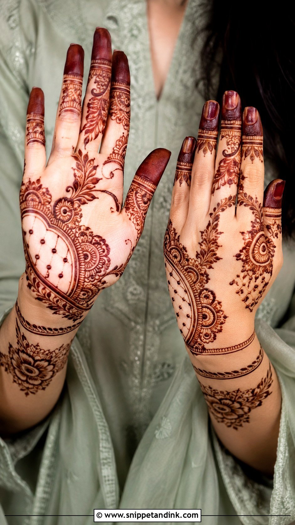Negative Space Mehndi Design - Snippet and Ink - 35 New Mehndi Designs