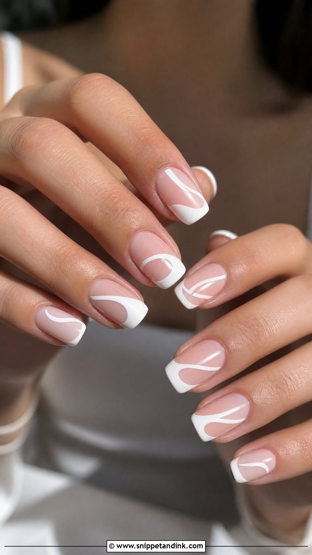Negative Space Wedding Nails - Snippet and Ink - 25 Simple Wedding Nail Art Ideas