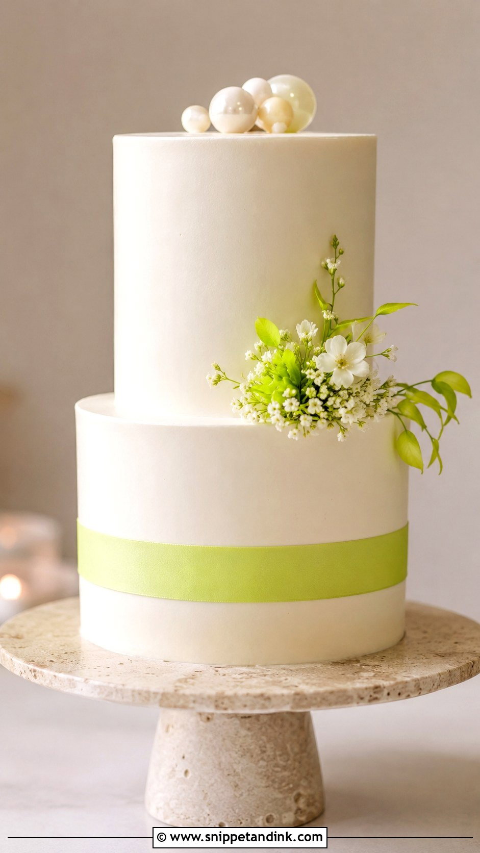 Neon Minimalist Wedding Cake - Snippet and Ink - 35 Neon Wedding Cake Ideas