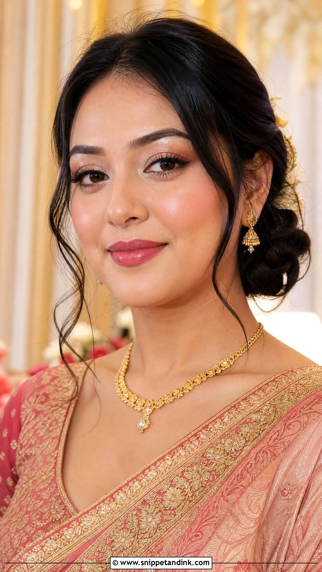 Nepali Bridal Makeup With Dewy Skin - Snippet and Ink - 20 Nepali Bridal Makeup Ideas