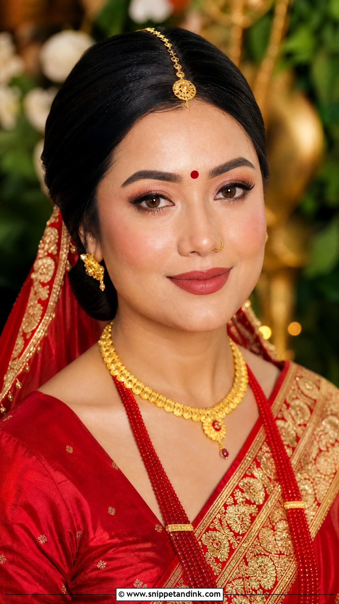 Nepali Bridal Makeup With Natural Glow - Snippet and Ink - 20 Nepali Bridal Makeup Ideas