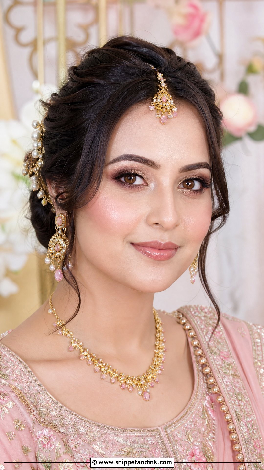 Nepali Bridal Makeup With Pastel Lehenga - Snippet and Ink - 20 Nepali Bridal Makeup Ideas