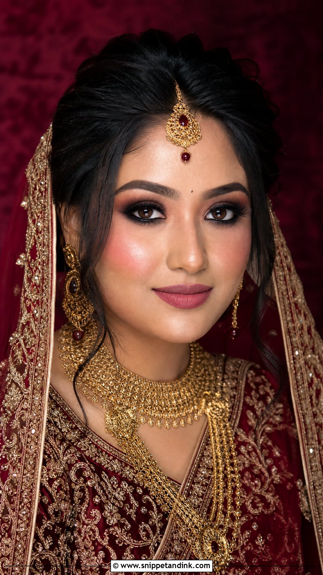Nepali Bridal Makeup With Smokey Eyes - Snippet and Ink - 20 Nepali Bridal Makeup Ideas
