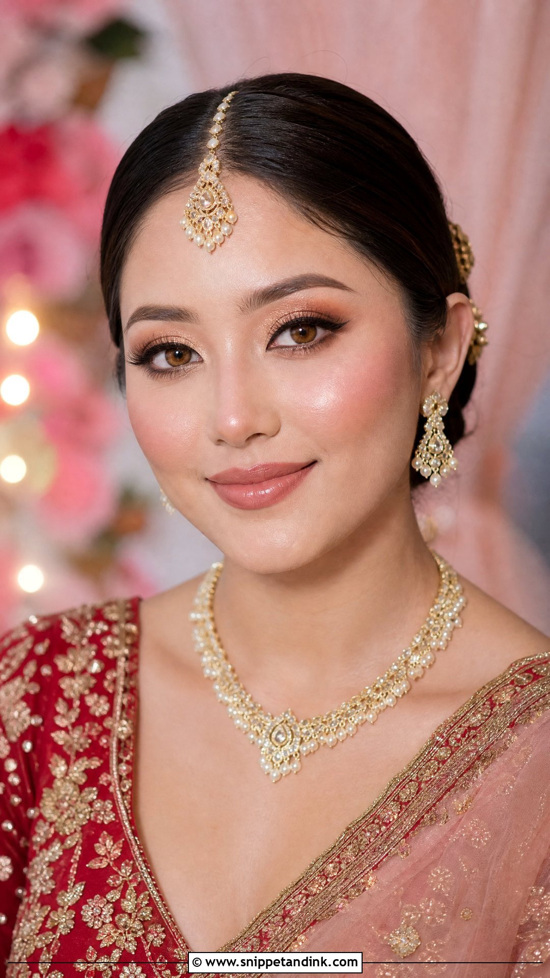 Nepali Bridal Makeup With Soft Glam - Snippet and Ink - 20 Nepali Bridal Makeup Ideas
