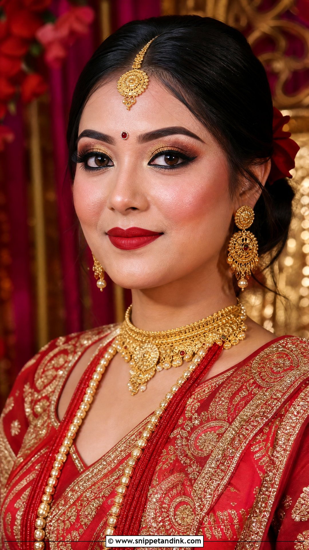 Nepali Bridal Makeup - Snippet and Ink - 20 South Asian Bridal Makeup Ideas