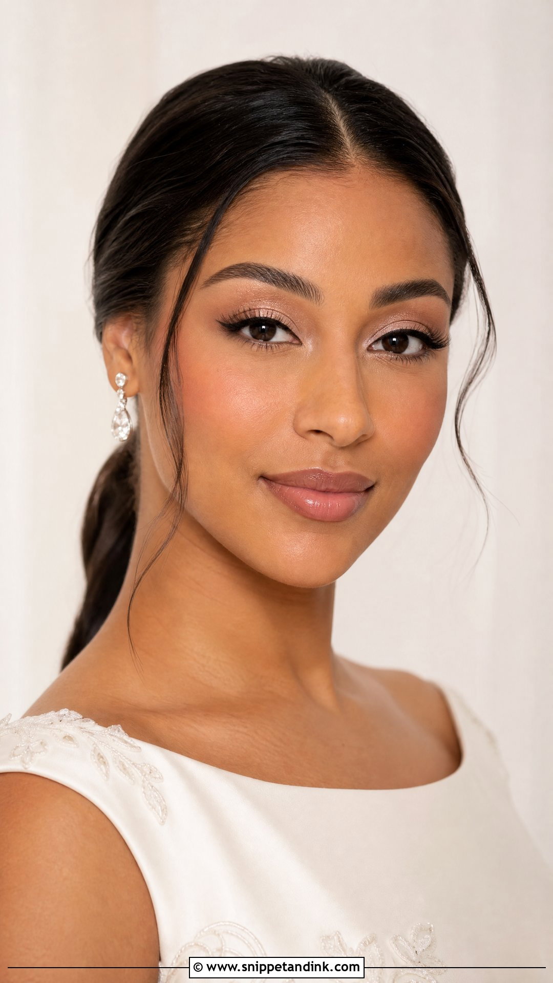 Neutral Bridal Makeup For Green Eyes - Snippet and Ink - 20 Glowy Bridal Makeup for Green Eyes
