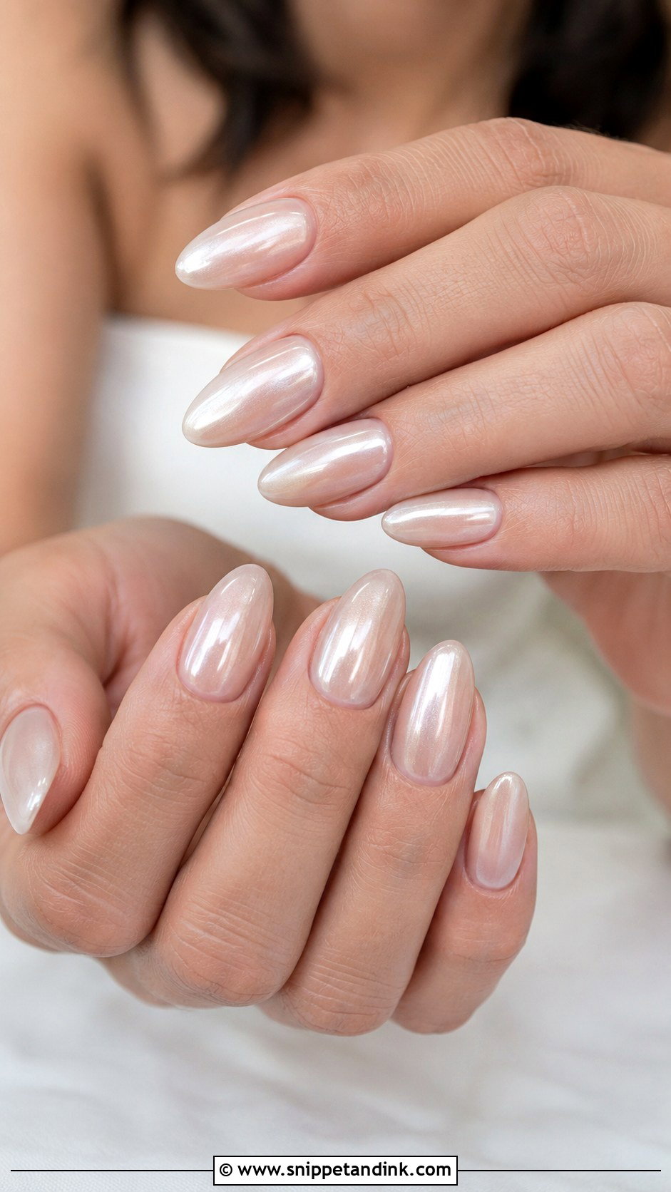 Neutral Bridesmaid Glazed Nails - Snippet and Ink - 30 Neutral Bridesmaid Wedding Nails