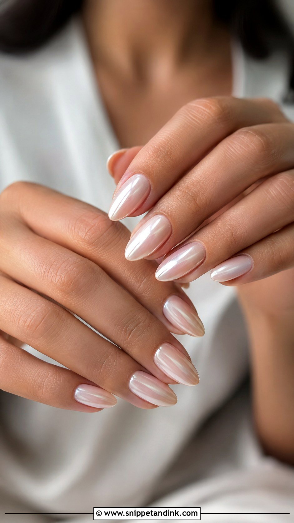 Neutral Chrome Wedding Nails - Snippet and Ink - 20 Neutral Nails for Wedding