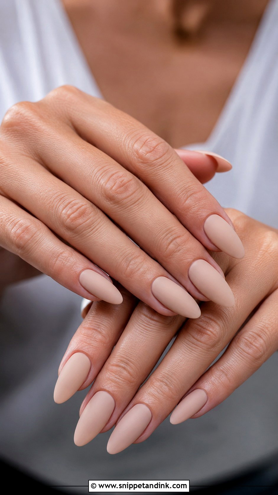 Neutral Coffin Wedding Nails - Snippet and Ink - 20 Neutral Wedding Nails for Bride