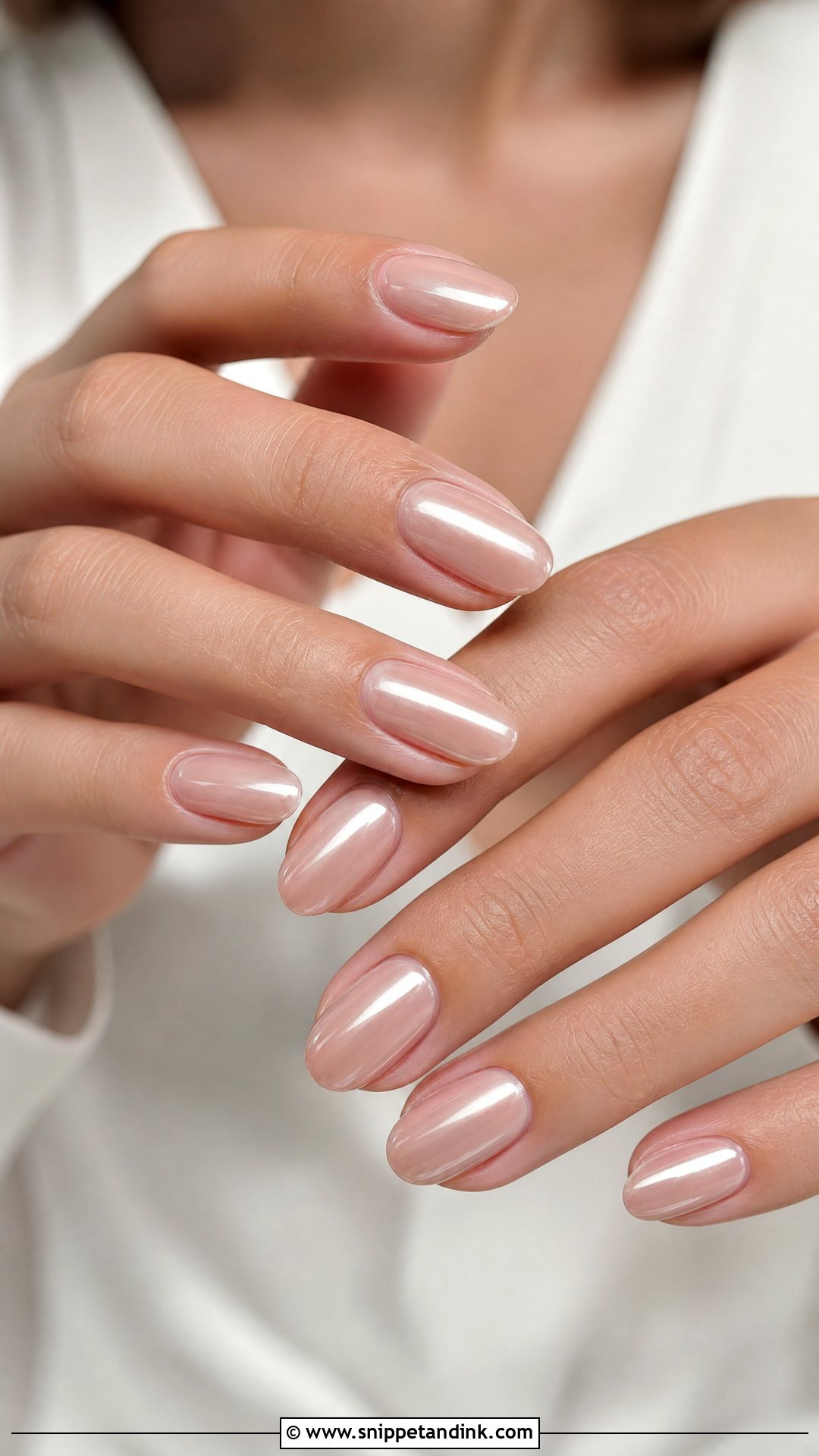 Neutral Glazed Nails - Snippet and Ink - 20 Neutral Wedding Guest Nails