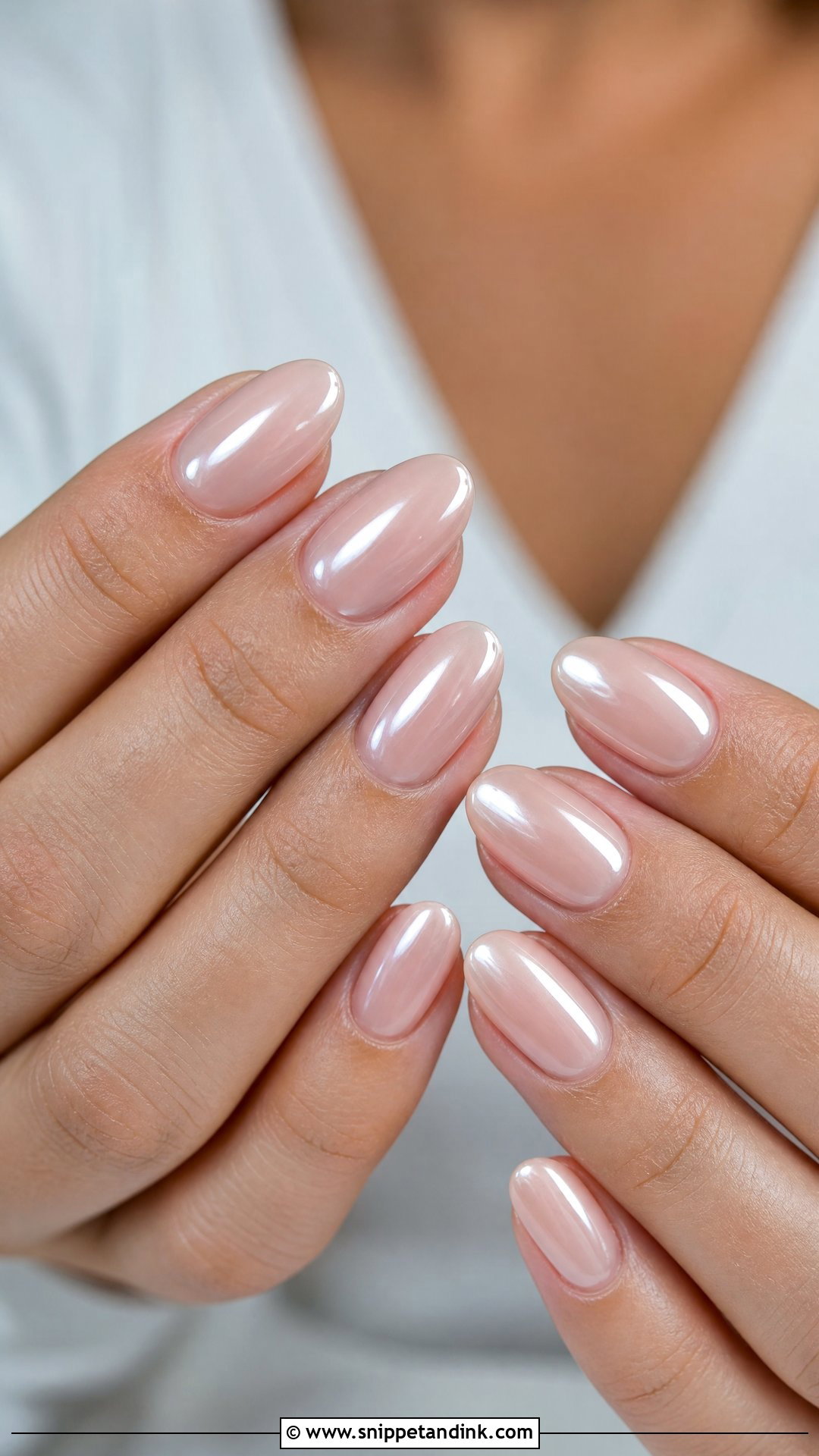 Neutral Glazed Wedding Nails - Snippet and Ink - 25 Neutral Wedding Nails