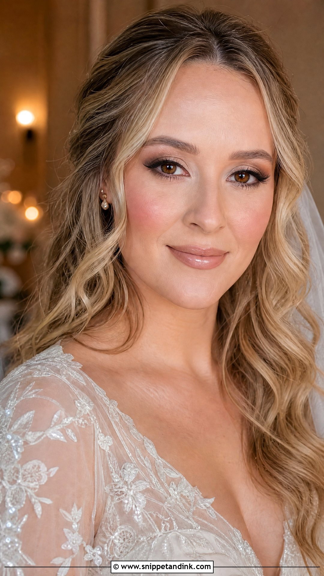 Neutral Halo Eye Wedding Makeup for Brown Eyes - Snippet and Ink - 20 Neutral Wedding Makeup for Brown Eyes
