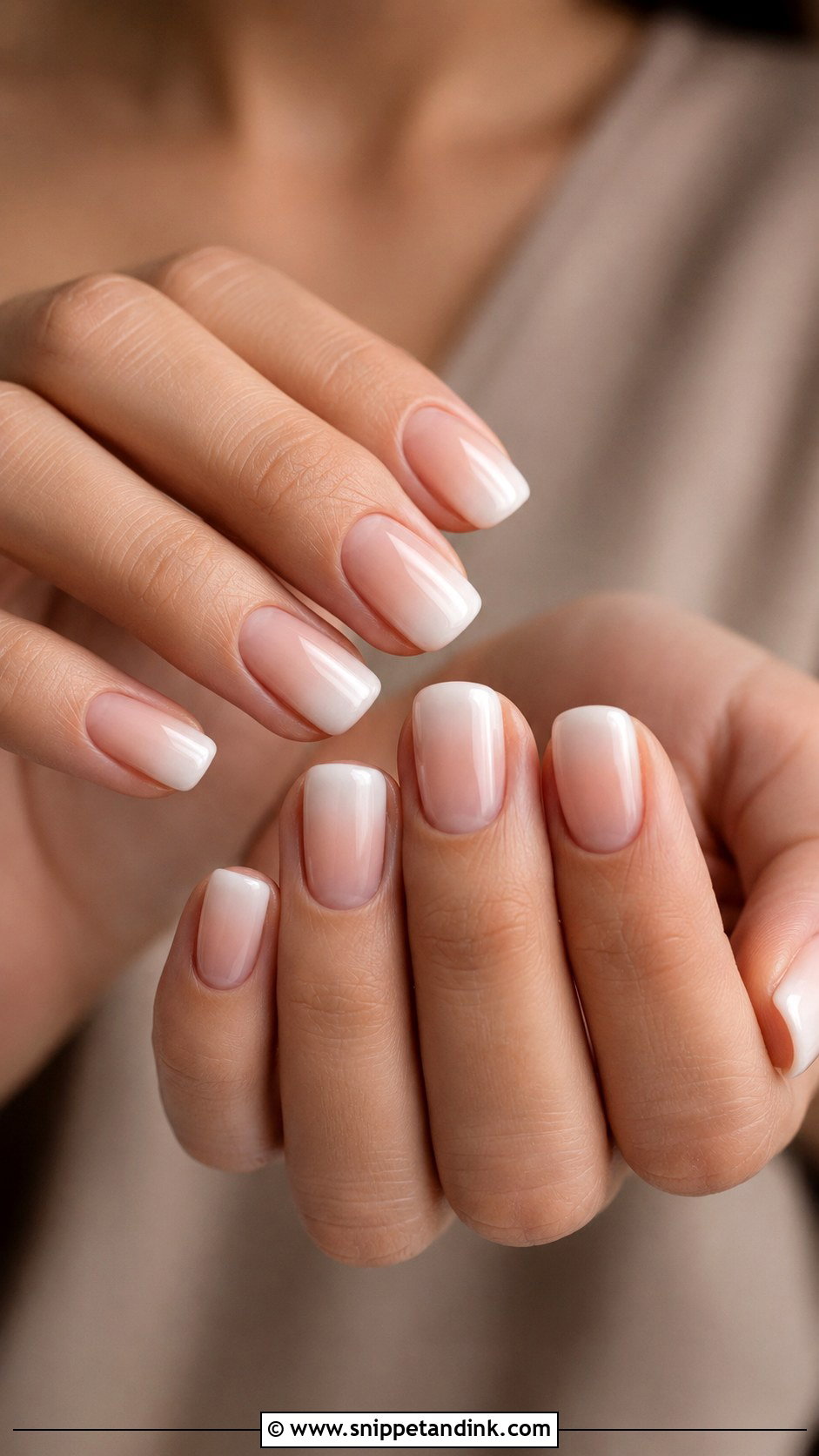 Neutral Ombre Nails - Snippet and Ink - 30 Wedding Guest Nails Ideas