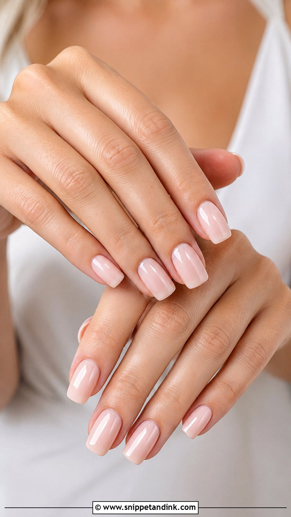 Neutral Square Wedding Nails - Snippet and Ink - 20 Neutral Wedding Nails for Bride