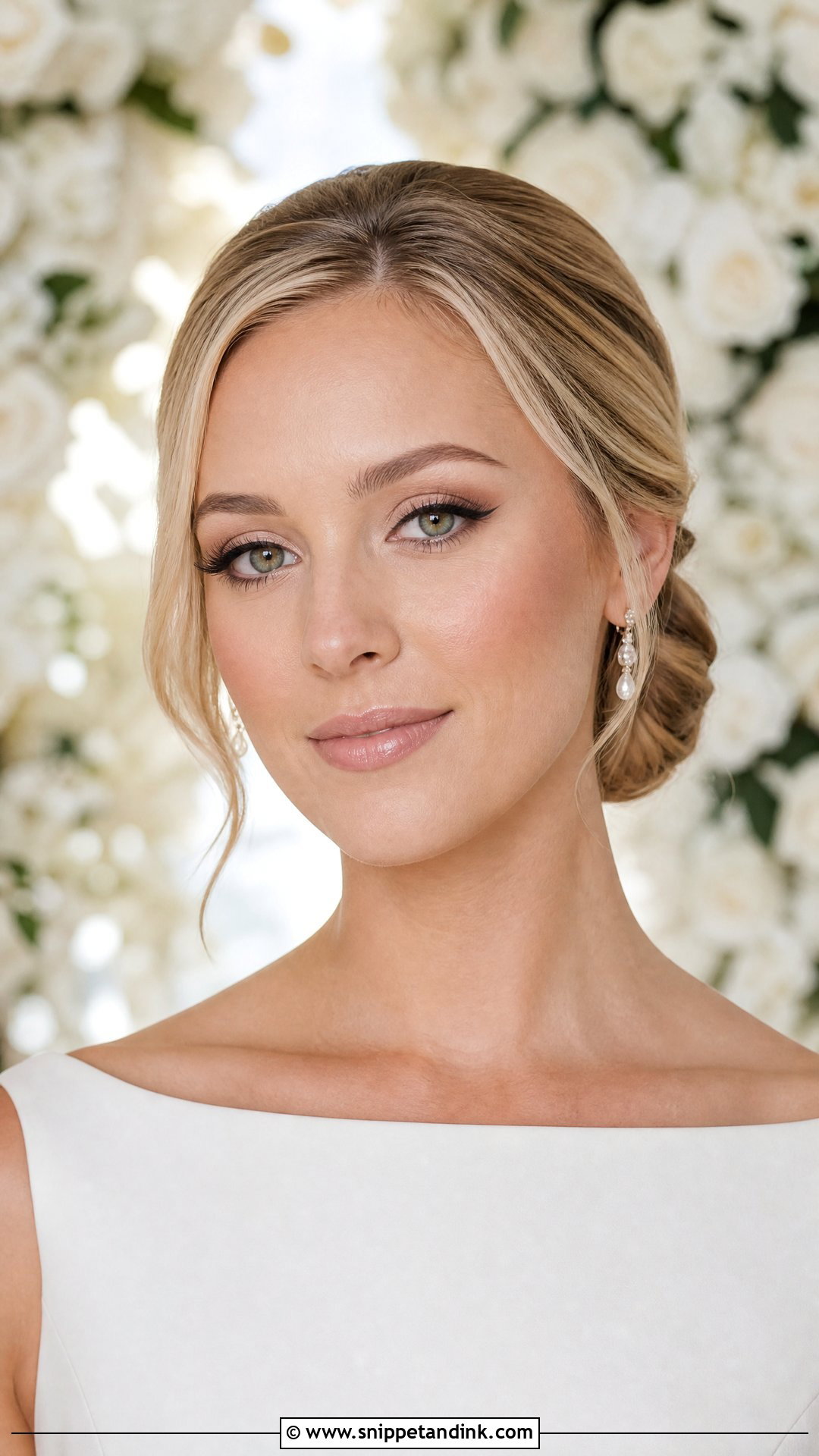 Neutral Wedding Makeup With Soft Winged Liner - Snippet and Ink - 25 Neutral Wedding Makeup Ideas