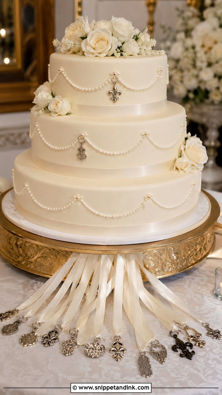 New Orleans Wedding Cake With Cake Pulls - Snippet and Ink - 25 New Orleans Wedding Cake Ideas