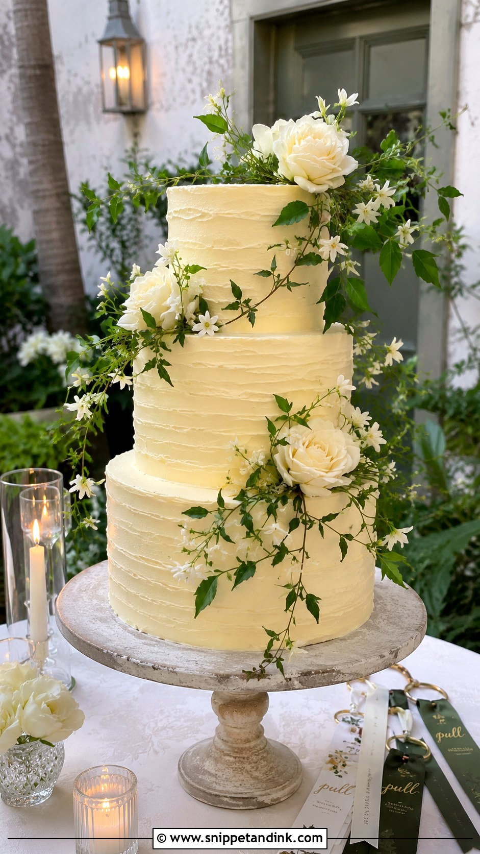 New Orleans Wedding Cake With Courtyard Style - Snippet and Ink - 25 New Orleans Wedding Cake Ideas