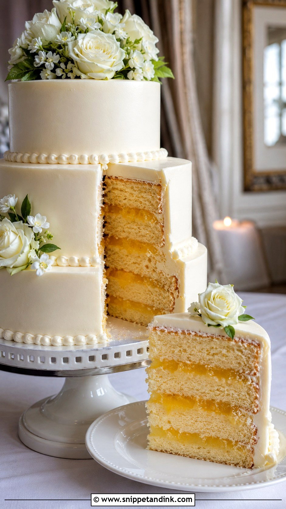 New Orleans Wedding Cake With Pineapple Filling - Snippet and Ink - 25 New Orleans Wedding Cake Ideas