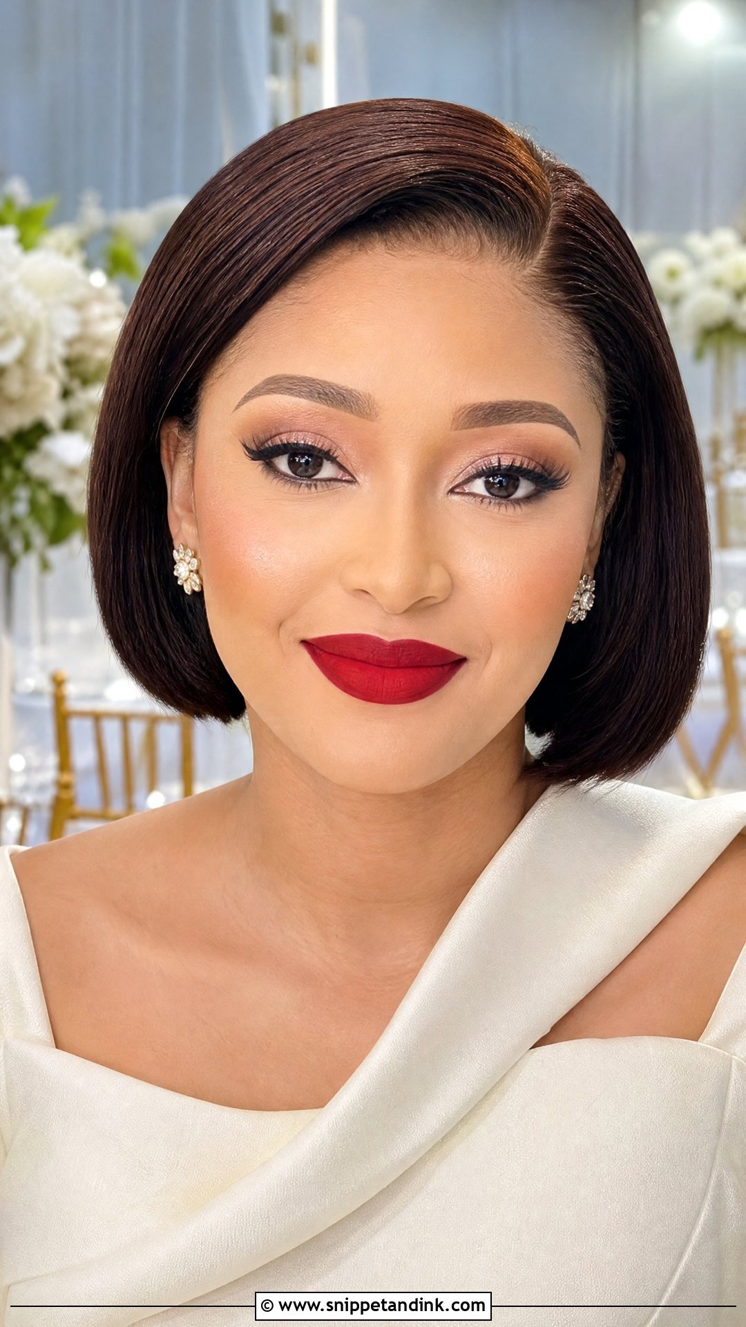 Nigerian Wedding Red Lip Makeup - Snippet and Ink - 20 Nigerian Wedding Makeup Ideas