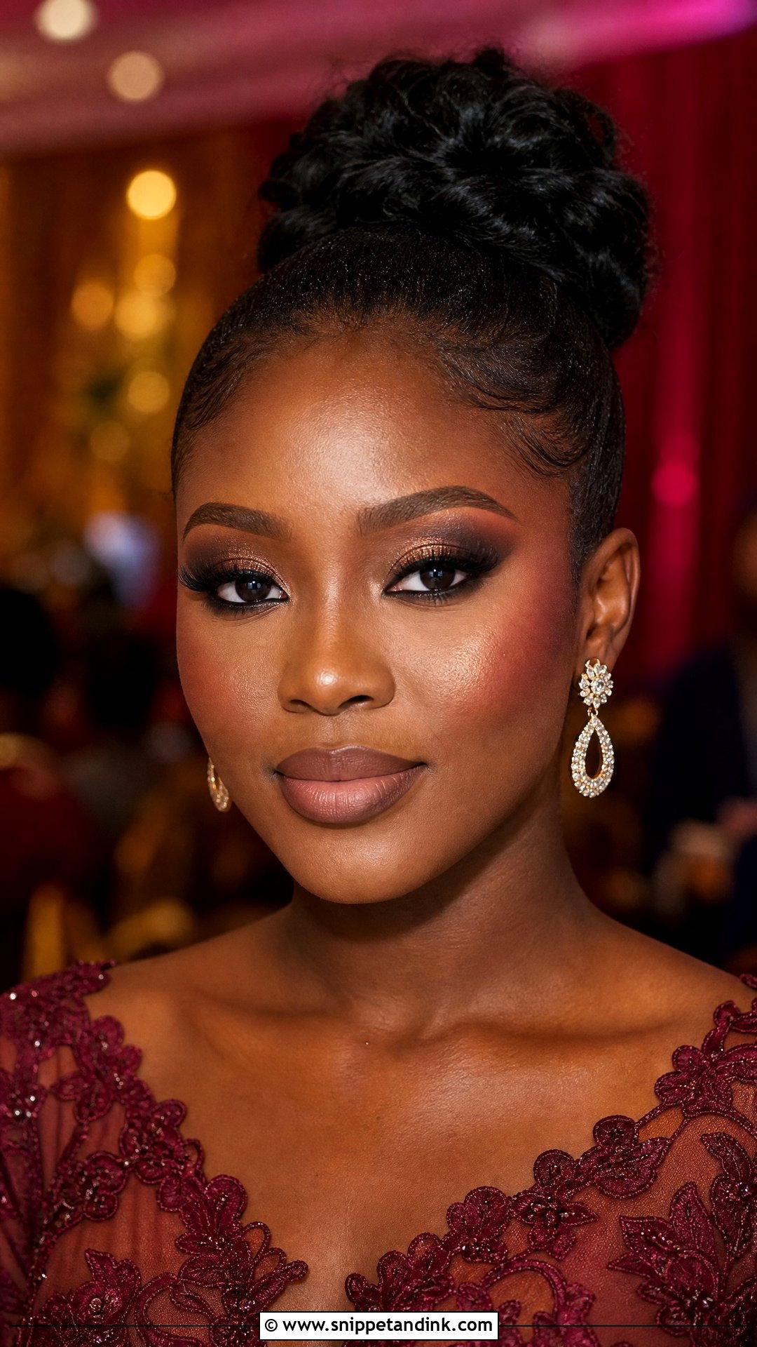 Nigerian Wedding Smokey Eye Makeup - Snippet and Ink - 20 Nigerian Wedding Makeup Ideas