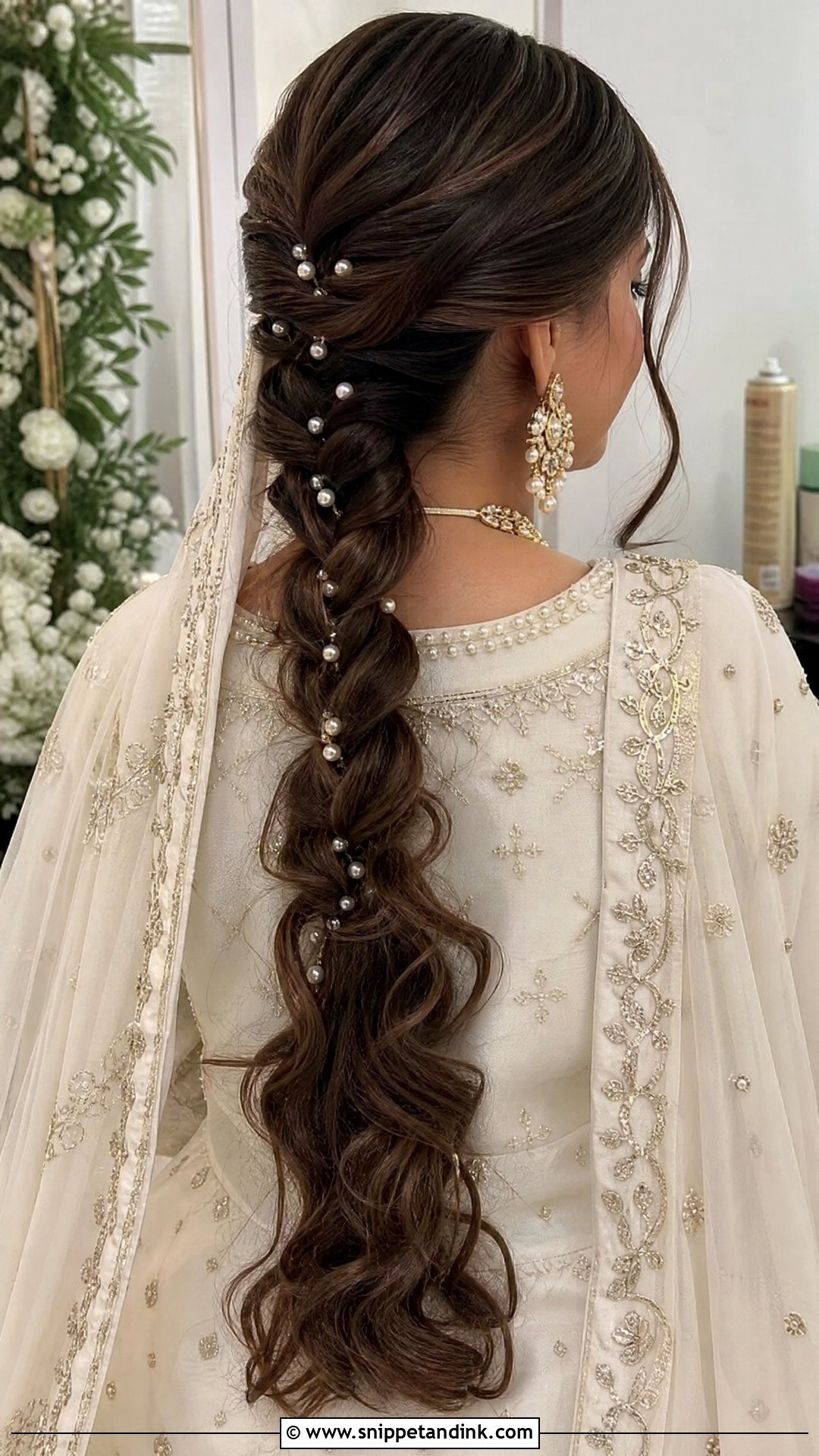 Nikah Bridal Braided Ponytail - Snippet and Ink - 20 Nikah Bridal Hair Hairstyles