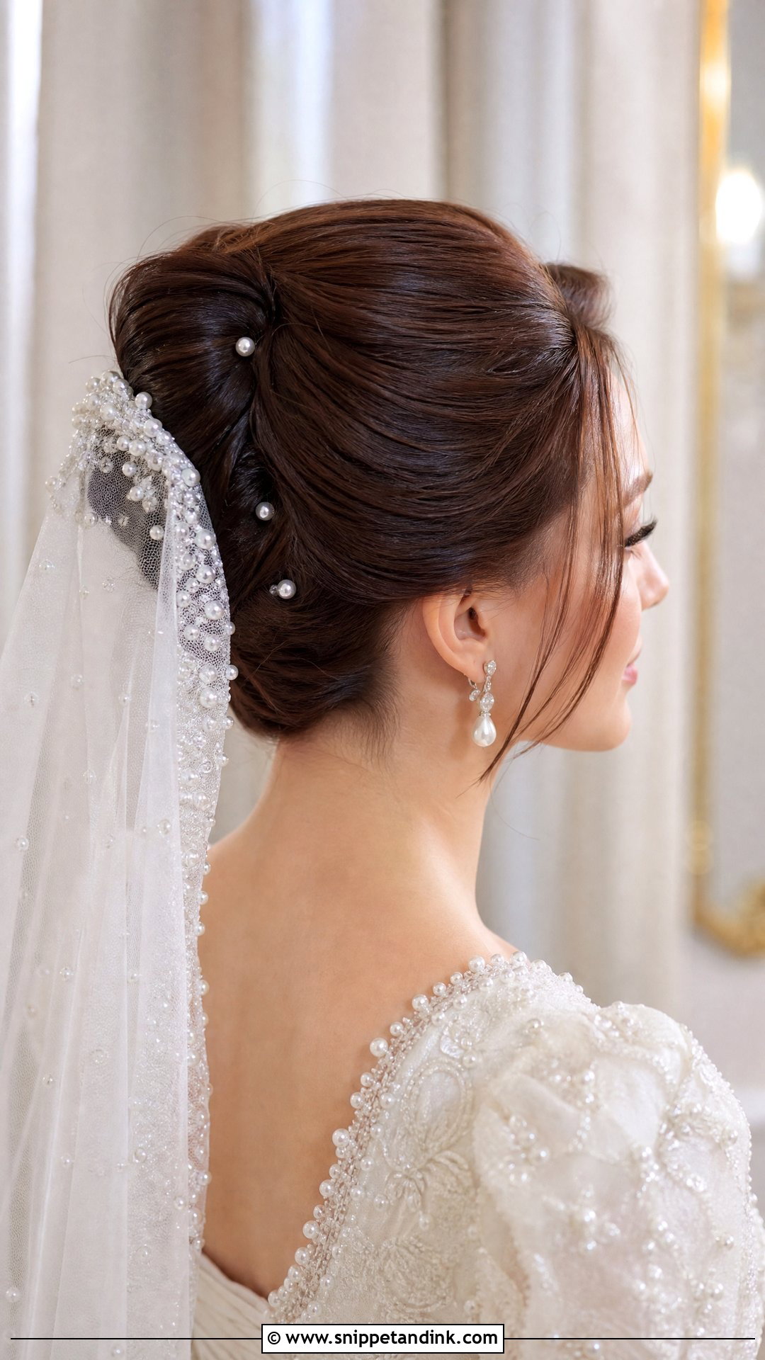 Nikah Bridal French Twist - Snippet and Ink - 20 Nikah Bridal Hair Hairstyles
