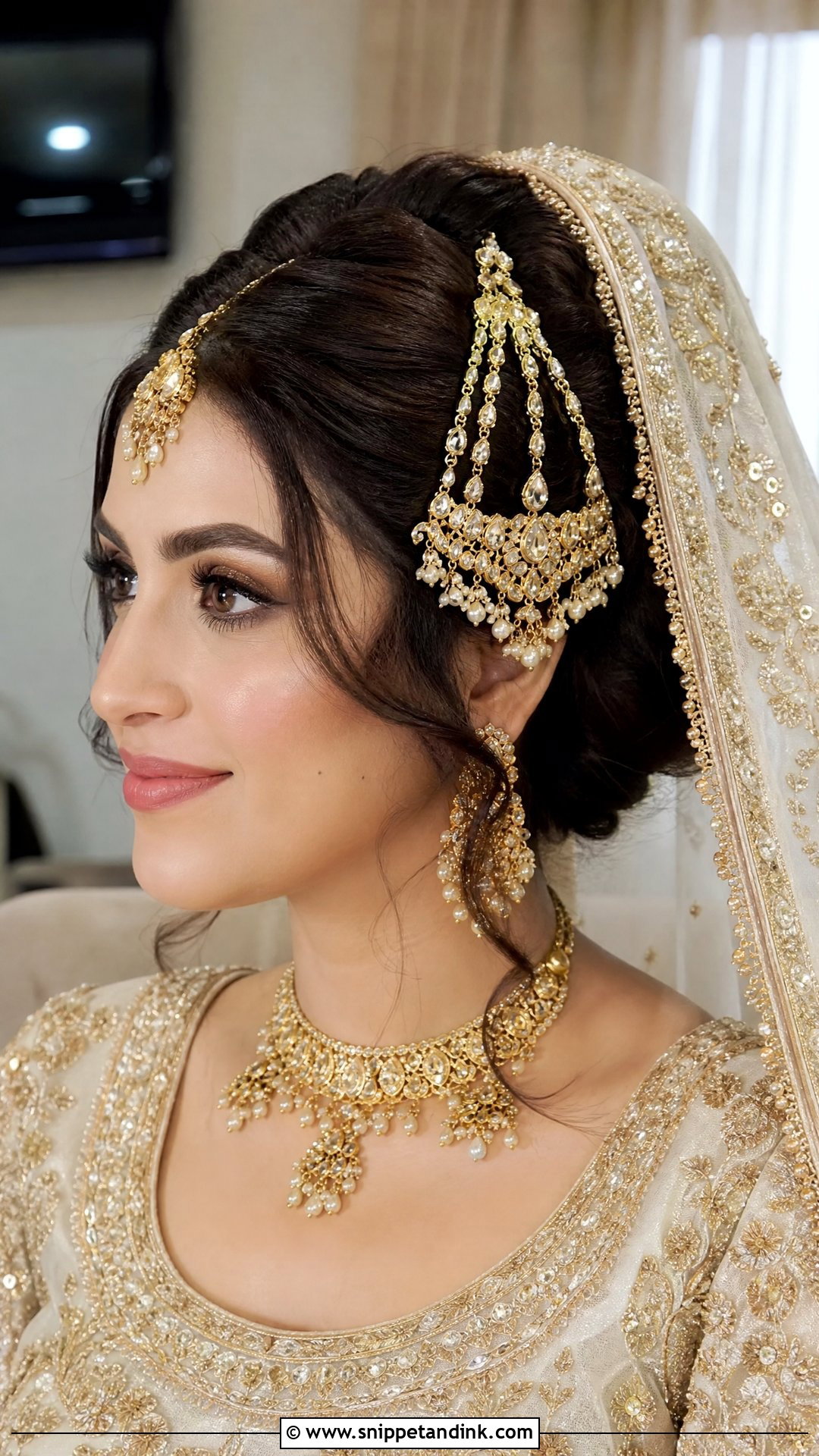 Nikah Bridal Jhoomar Hairstyle - Snippet and Ink - 20 Nikah Bridal Hair Hairstyles