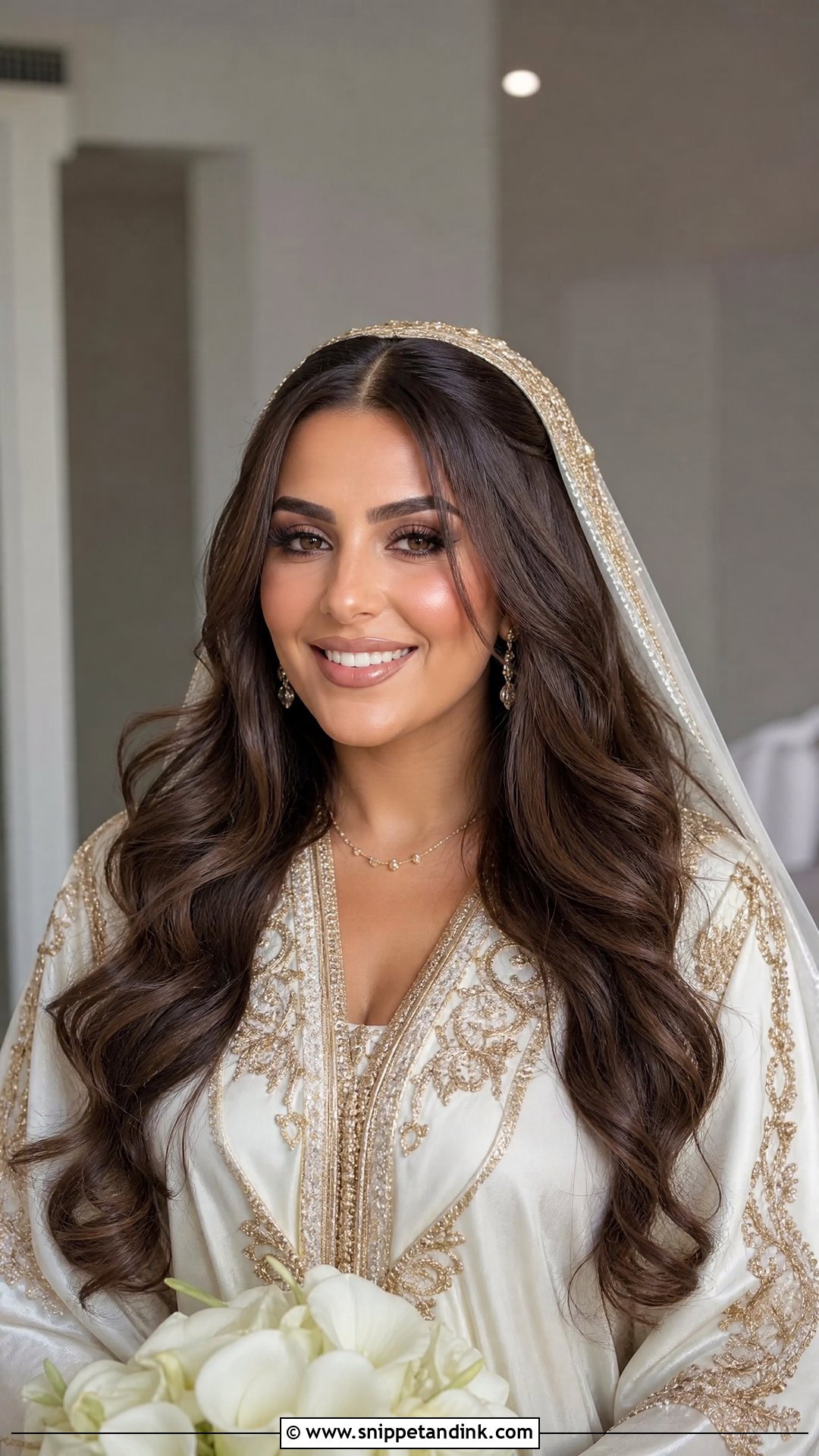 Nikah Bridal Open Waves - Snippet and Ink - 20 Nikah Bridal Hair Hairstyles