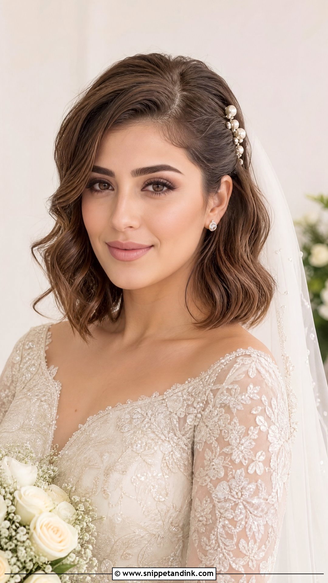 Nikah Bridal Short Hair - Snippet and Ink - 20 Nikah Bridal Hair Hairstyles