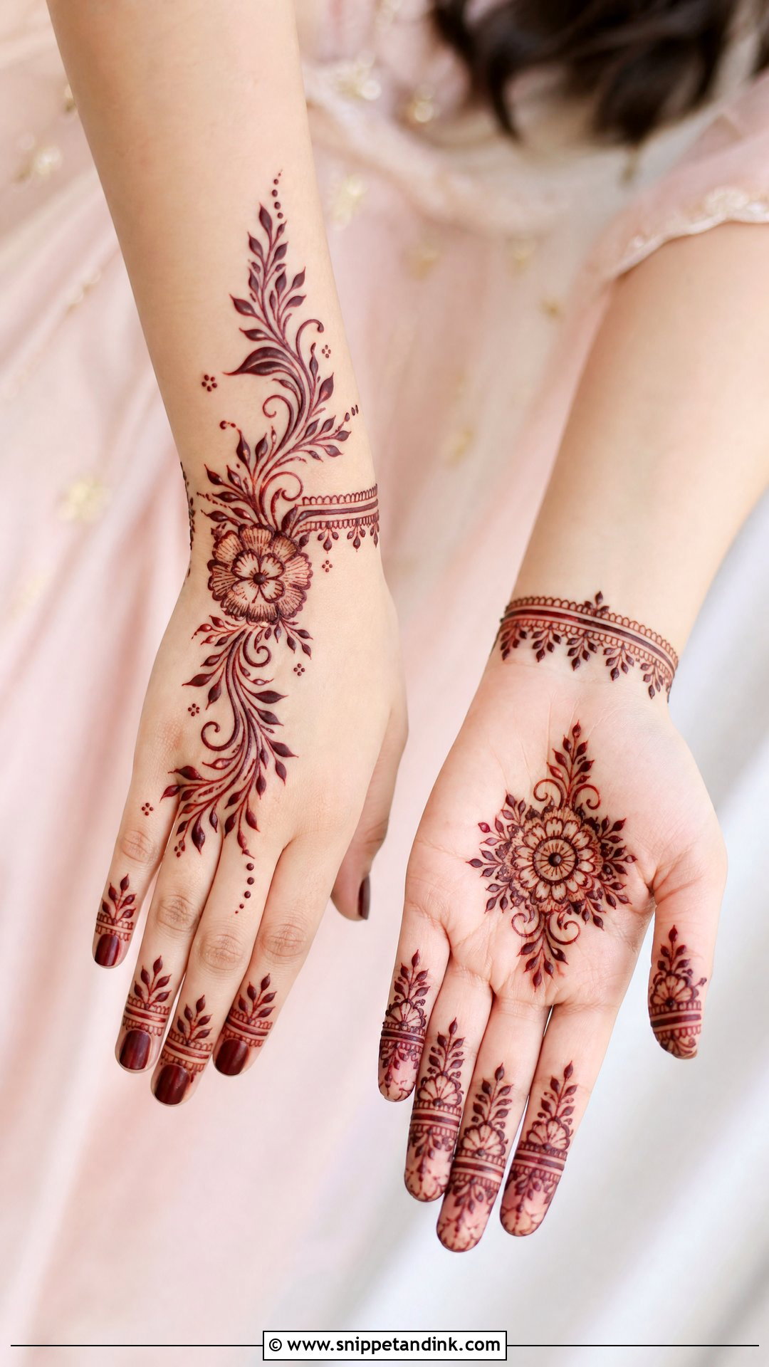 Nikkah Mehndi Design For Bridesmaids - Snippet and Ink - 30 Nikkah Mehndi Designs