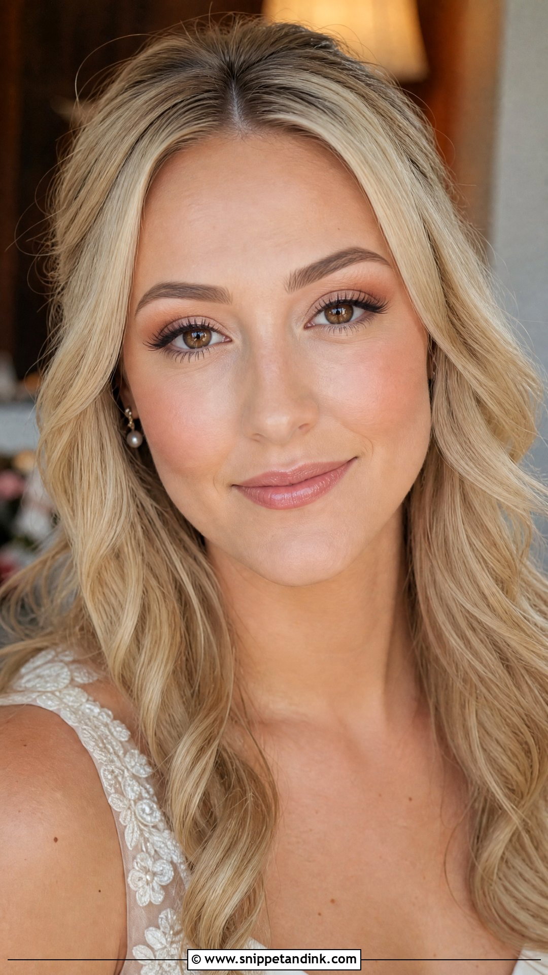 No Eyeliner Bridal Makeup For Brown Eyes - Snippet and Ink - 35 Elegant Bridal Makeup for Brown Eyes