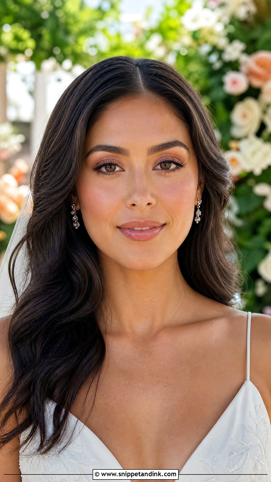 No Makeup Bridal Look For Brown Eyes - Snippet and Ink - 20 No Makeup Makeup Bridal Ideas
