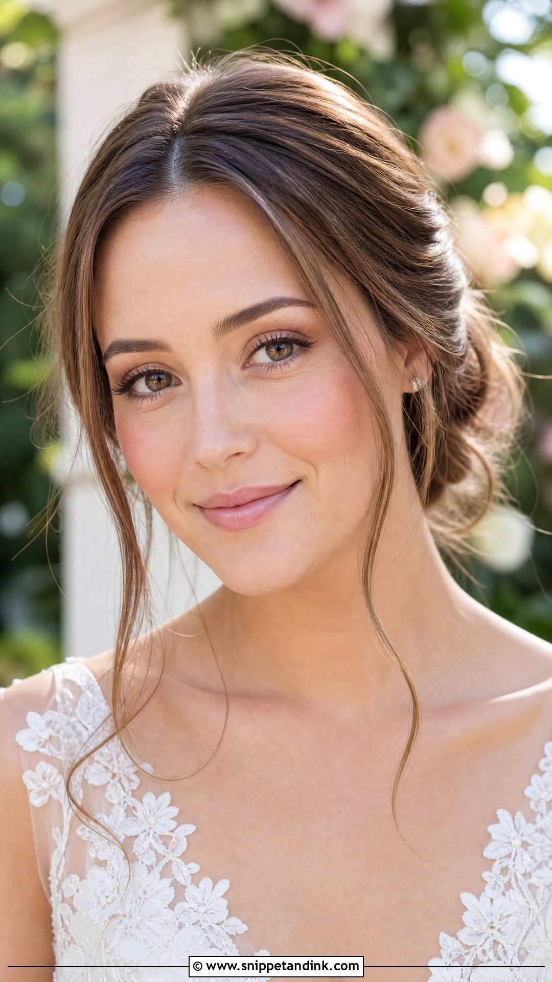 No Makeup Bridal Look For Garden Wedding - Snippet and Ink - 20 No Makeup Makeup Bridal Ideas