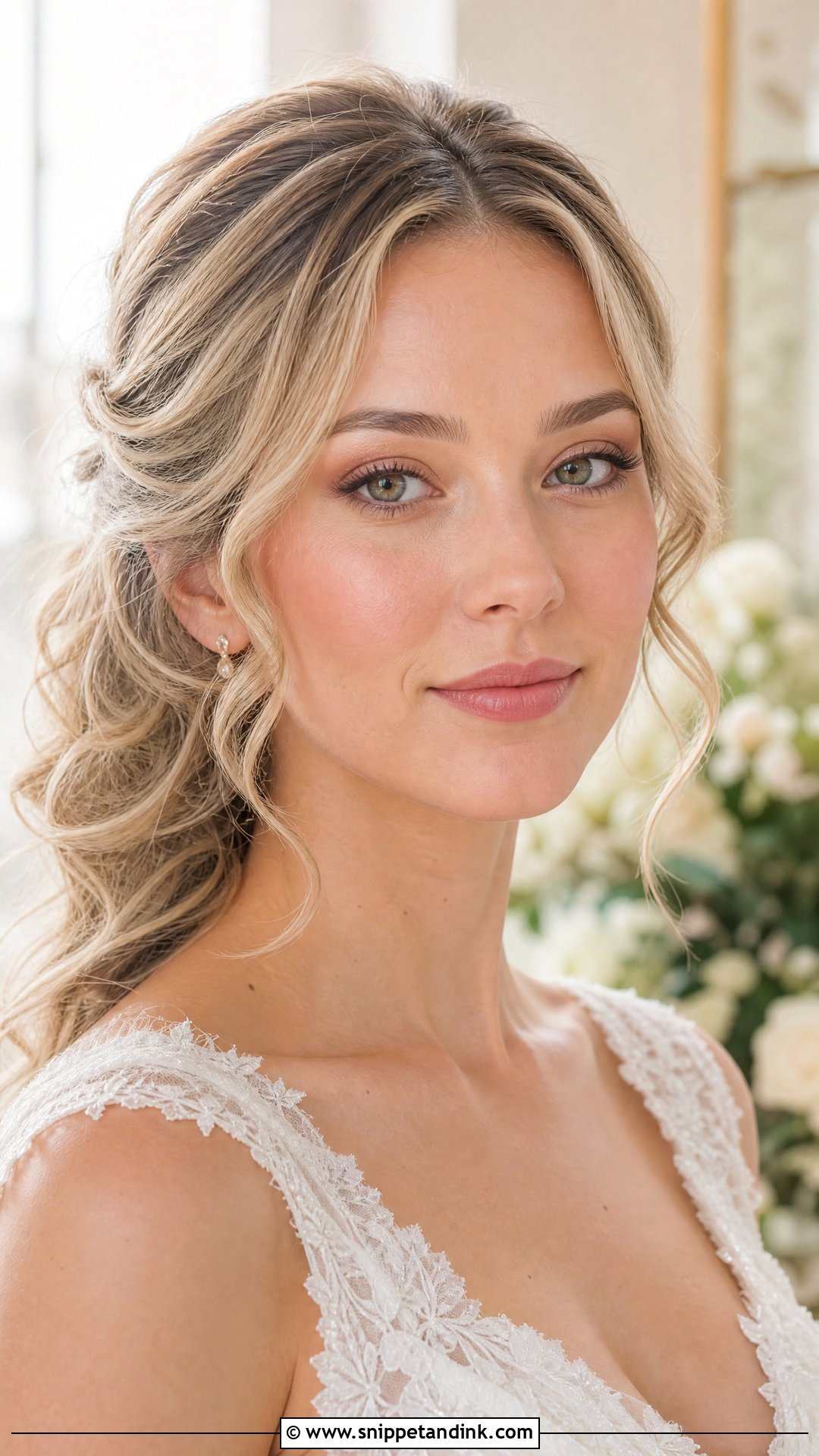 No Makeup Bridal Look With Brown Eyeliner - Snippet and Ink - 20 No Makeup Makeup Bridal Ideas
