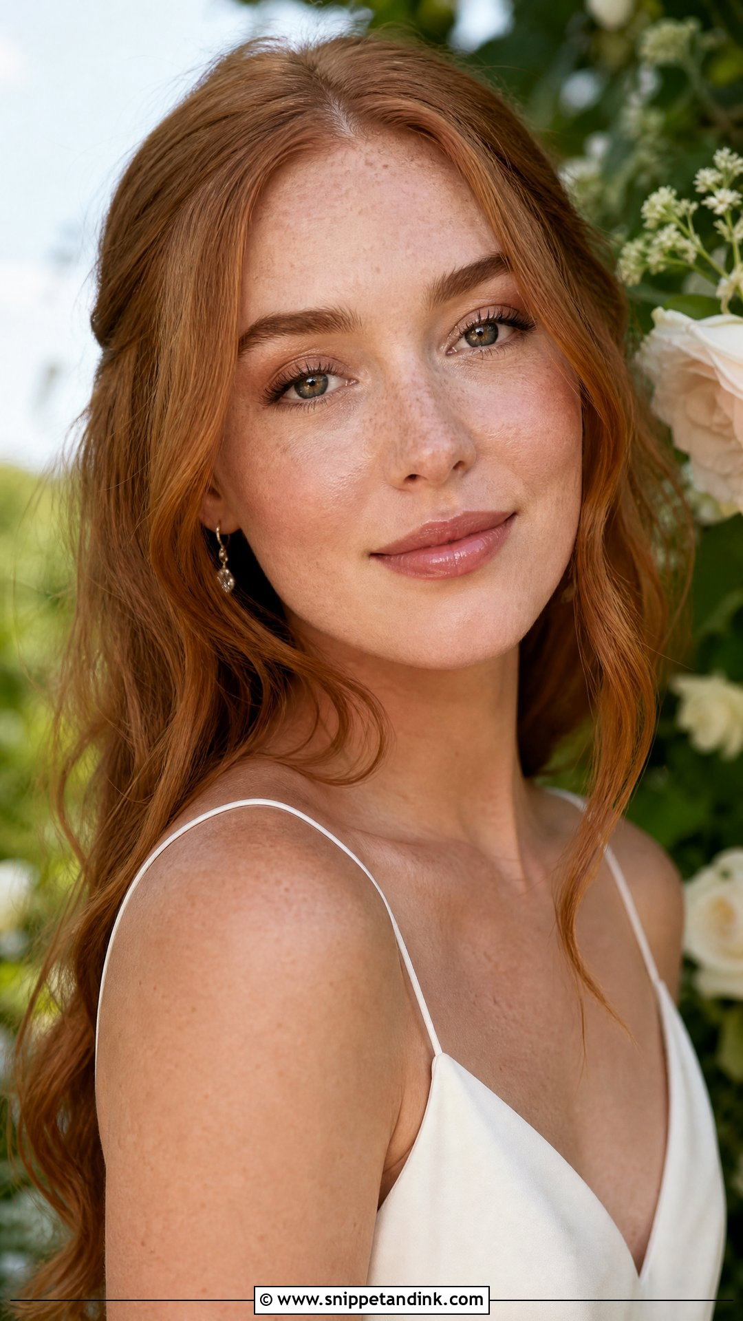 No Makeup Bridal Look With Freckles - Snippet and Ink - 20 No Makeup Makeup Bridal Ideas